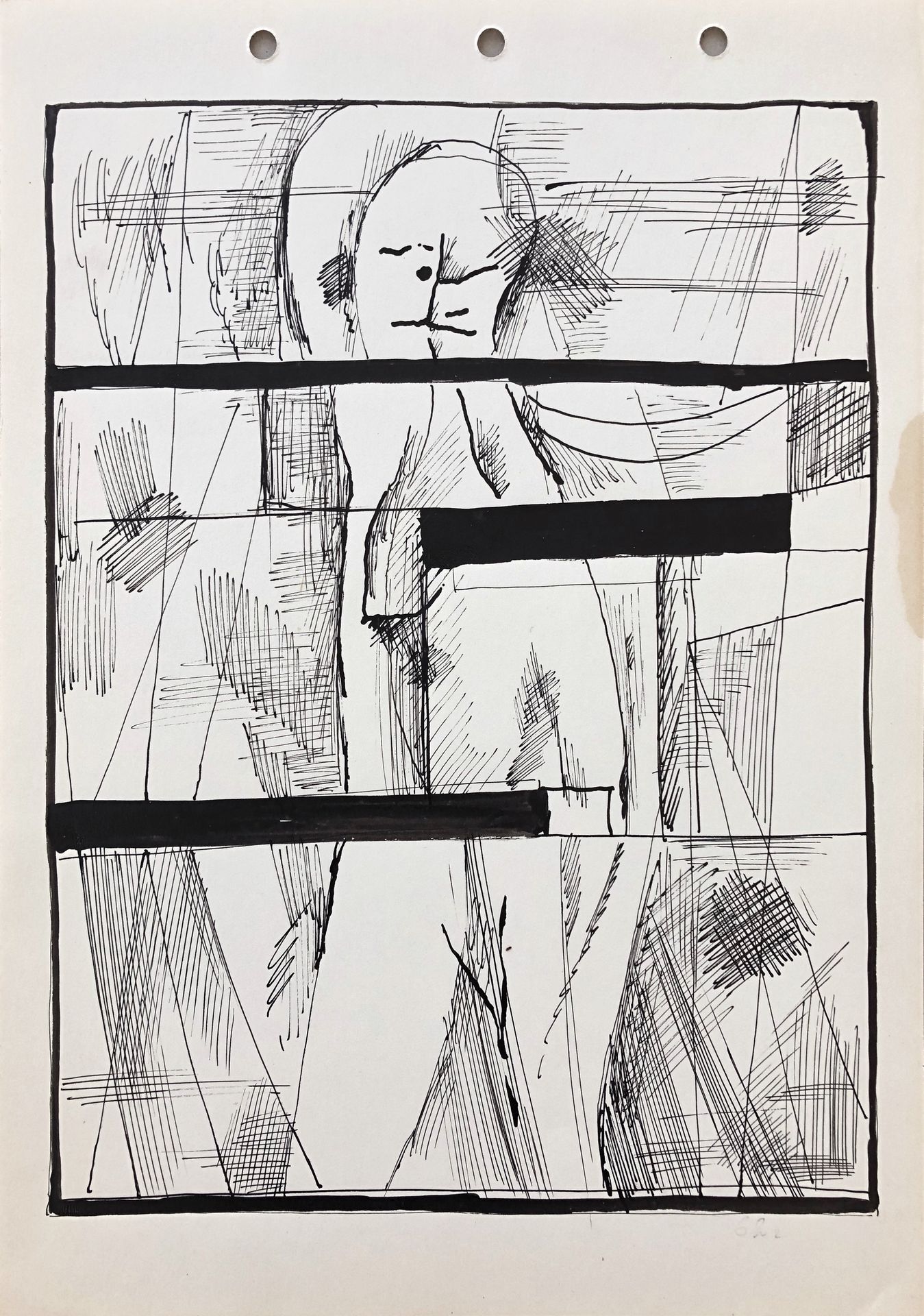 Composition with a figure by Hryhorii Havrylenko