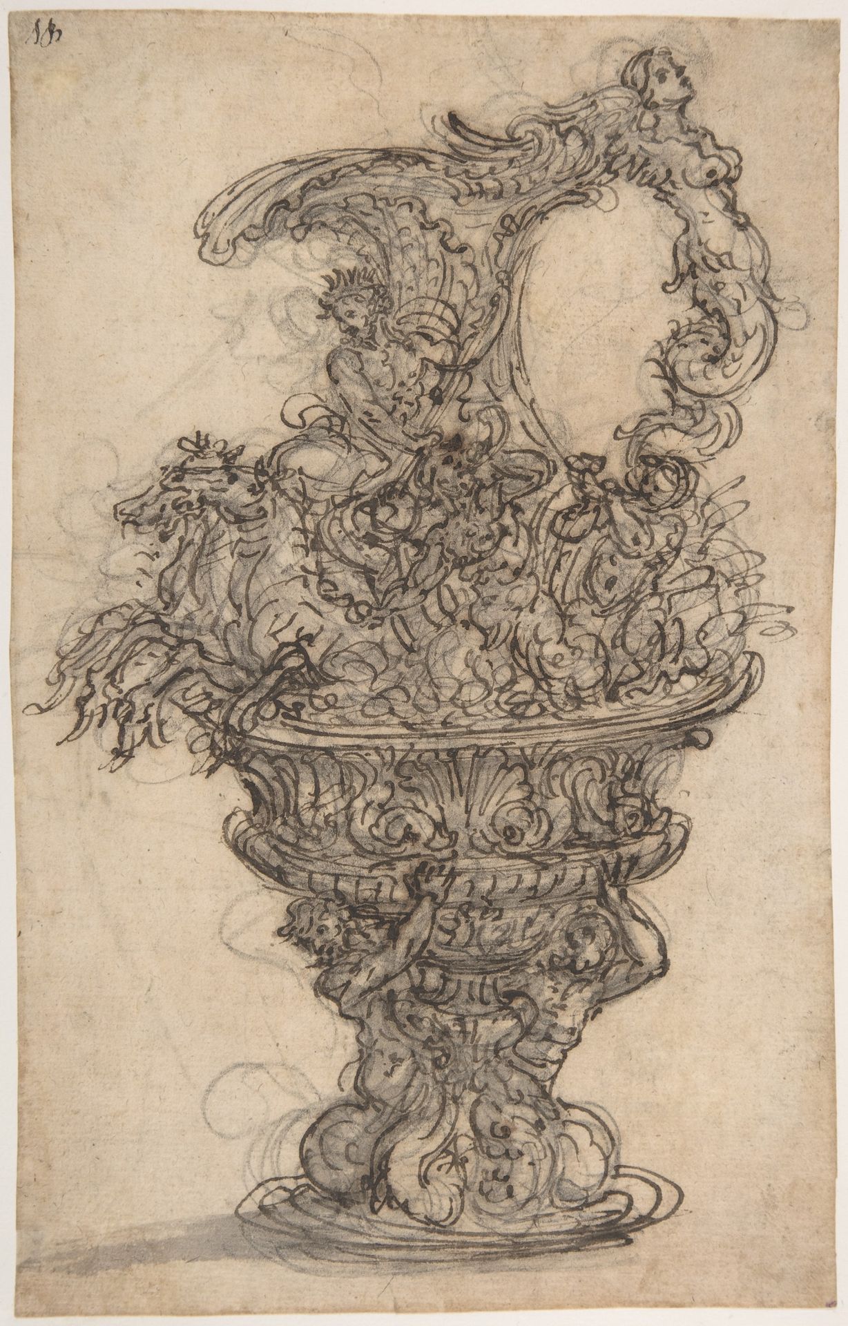 Design for a Ewer with Neptune on his Chariot by Giovanni Battista Foggini