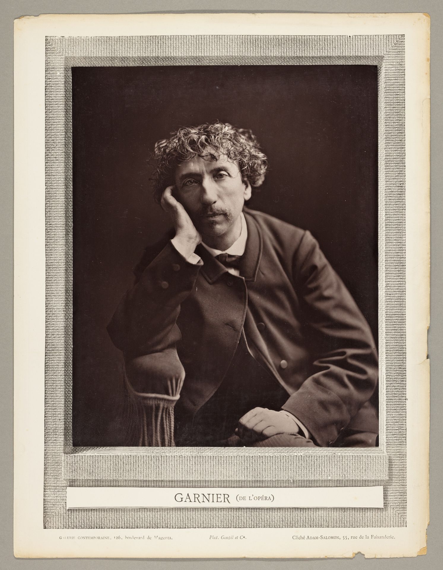 Charles Garnier (French architect, 1825-1898) by Antoine Samuel Adam-Salomon