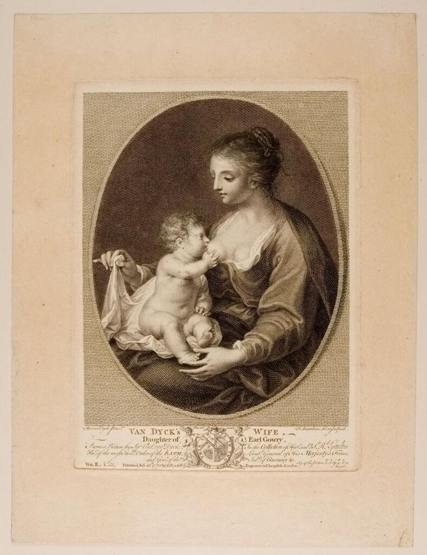 Van Dyck's Wife by Francesco Bartolozzi