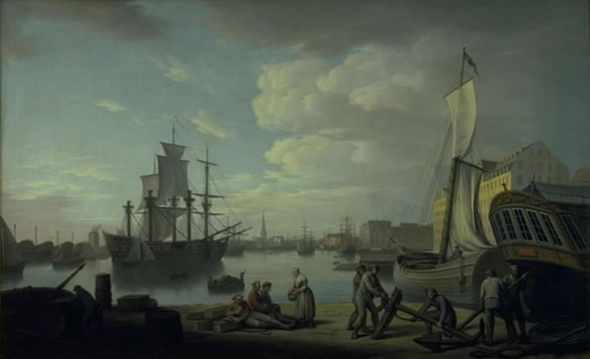 Københavns havn set fra Larsens Plads by Erik Pauelsen