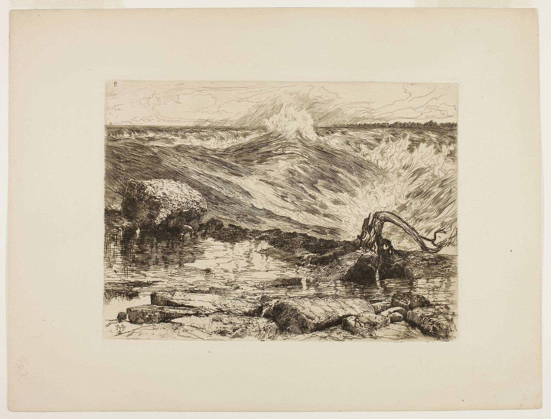 The Rapids Above Niagara by Thomas Moran