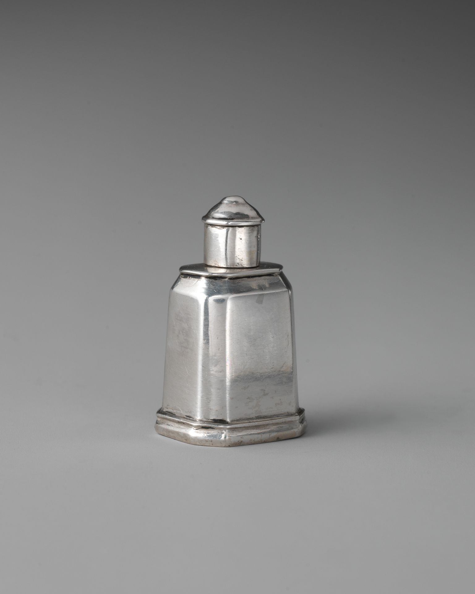 Miniature tea caddy by John Le Sage