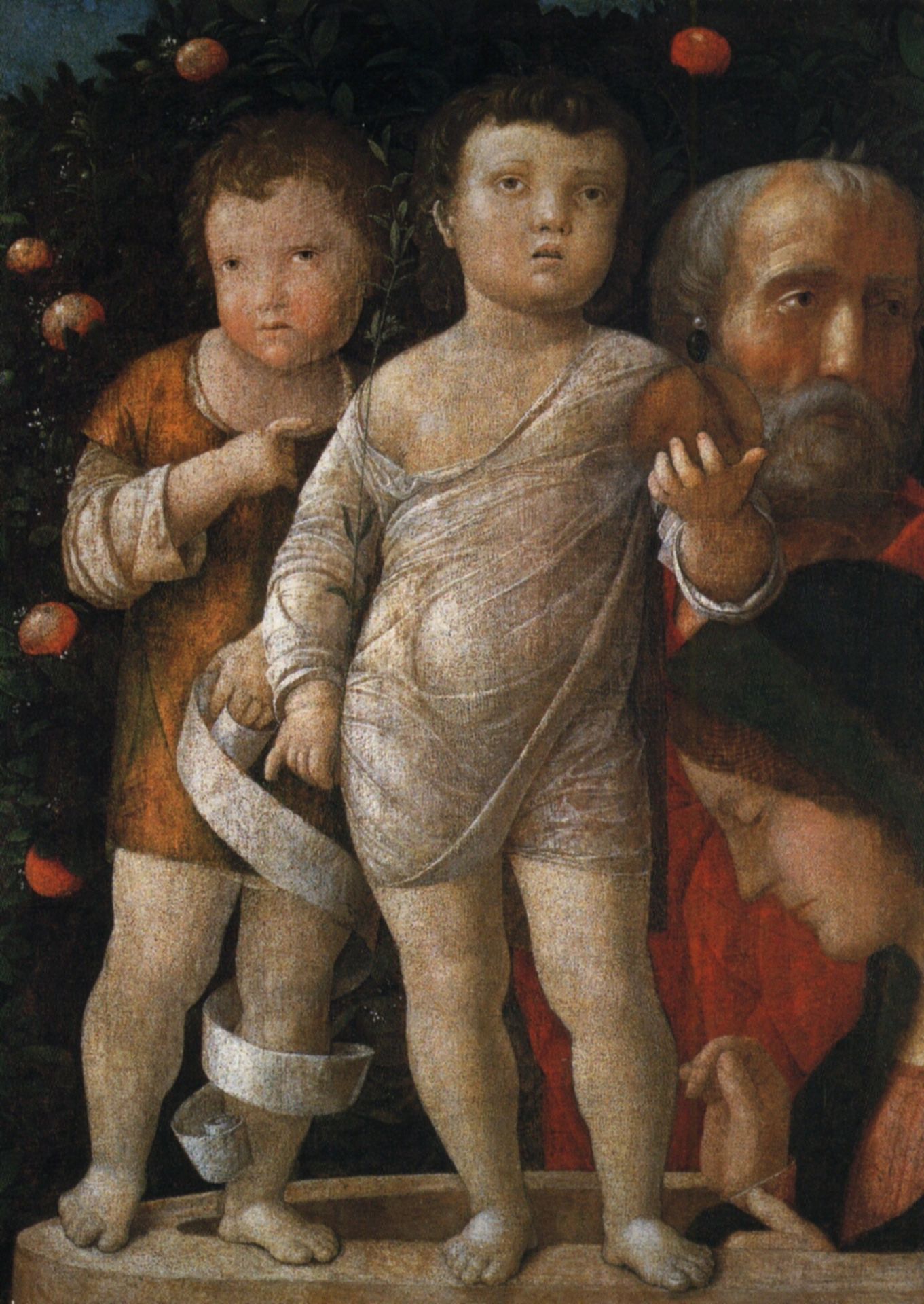 The holy family with St John by Andrea Mantegna