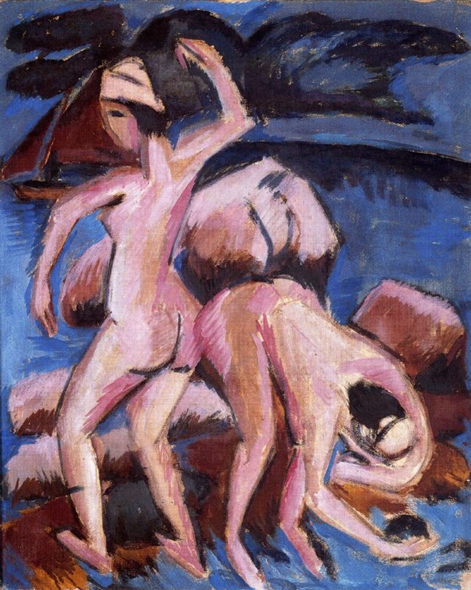 Two Bathers by Ernst Ludwig Kirchner