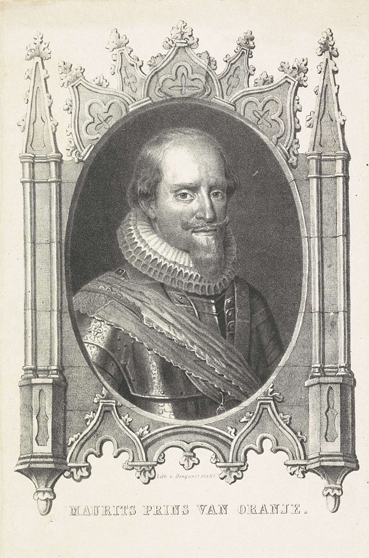 Portret van Maurits, prins van Oranje by Anonymous