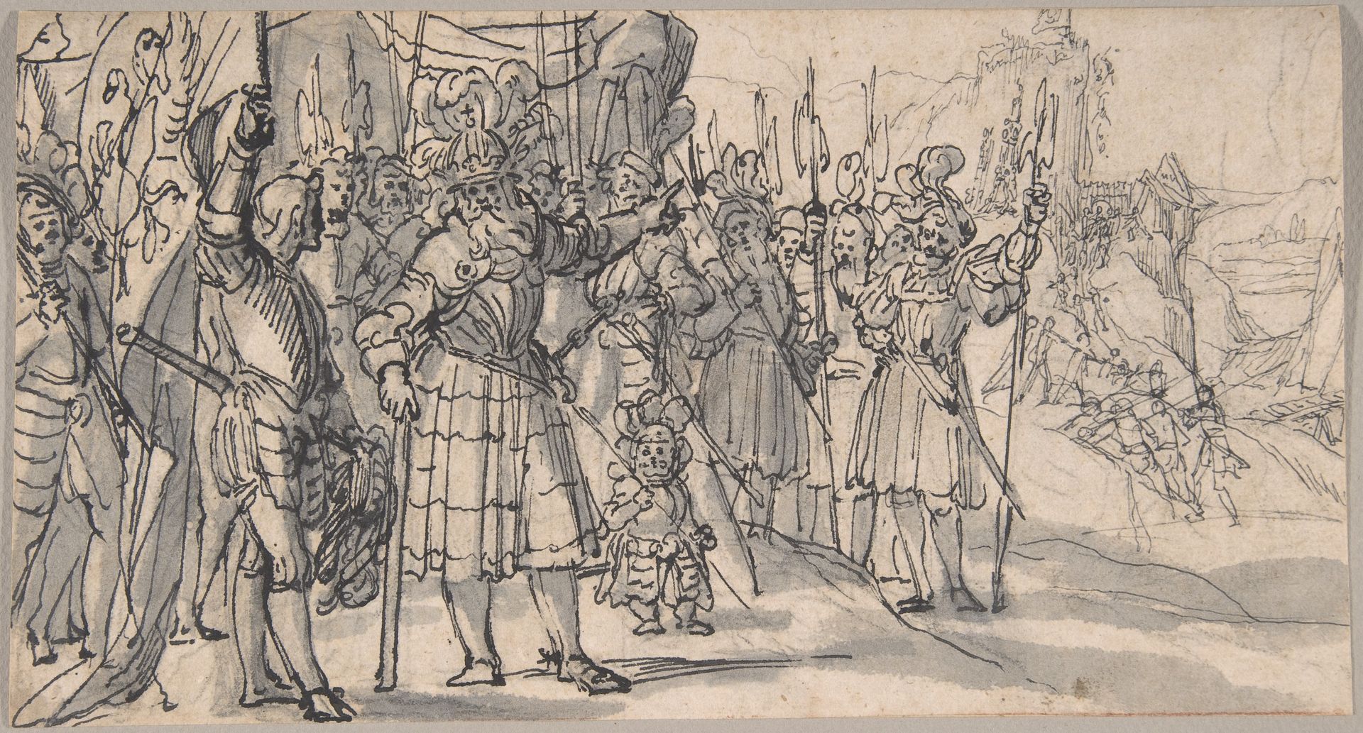 Otto von Wittelsbach Liberates the Army from a Mountain Pass near Verona by Peter Candid (Pieter de Witte, Pietro Candido)