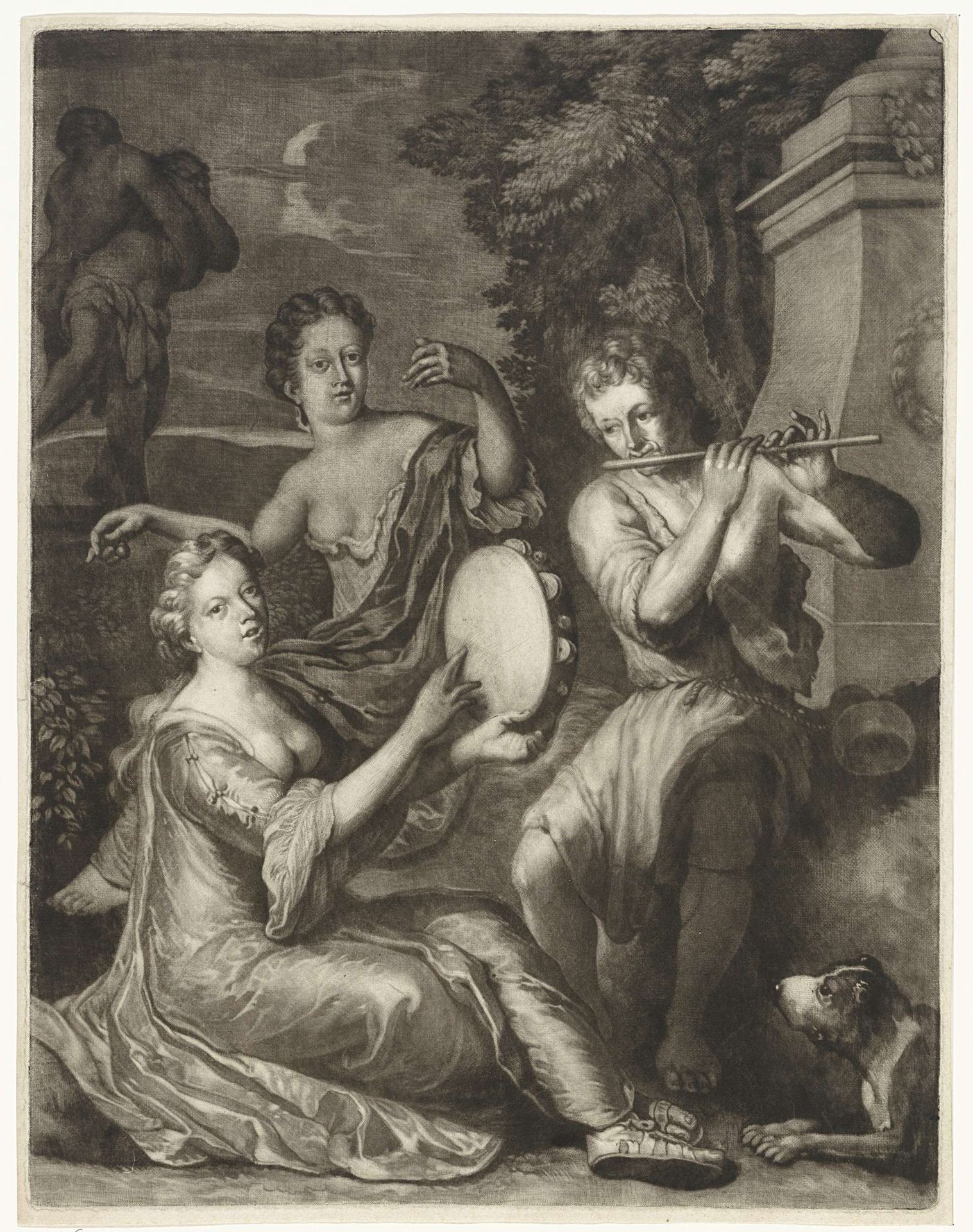 Musicerend gezelschap by Gerard Hoet