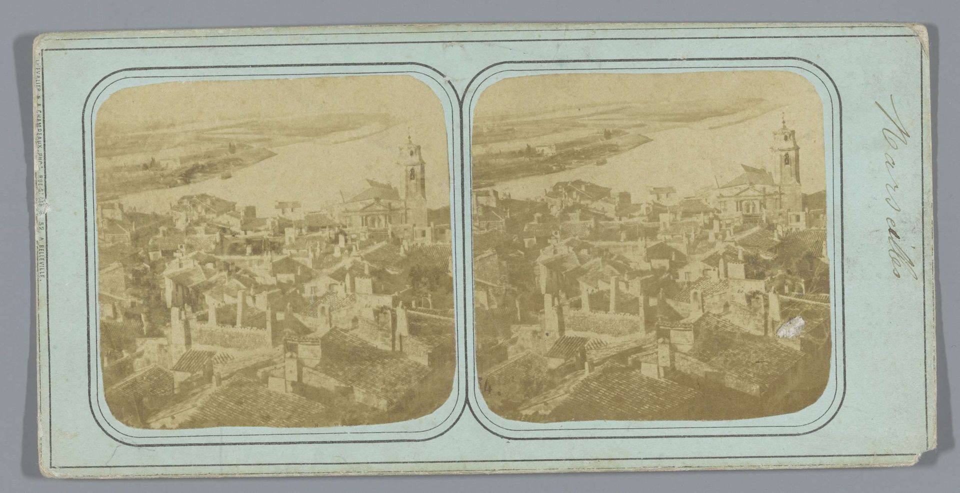 Gezicht op Marseille by F. Chevalier & A. Champeaux