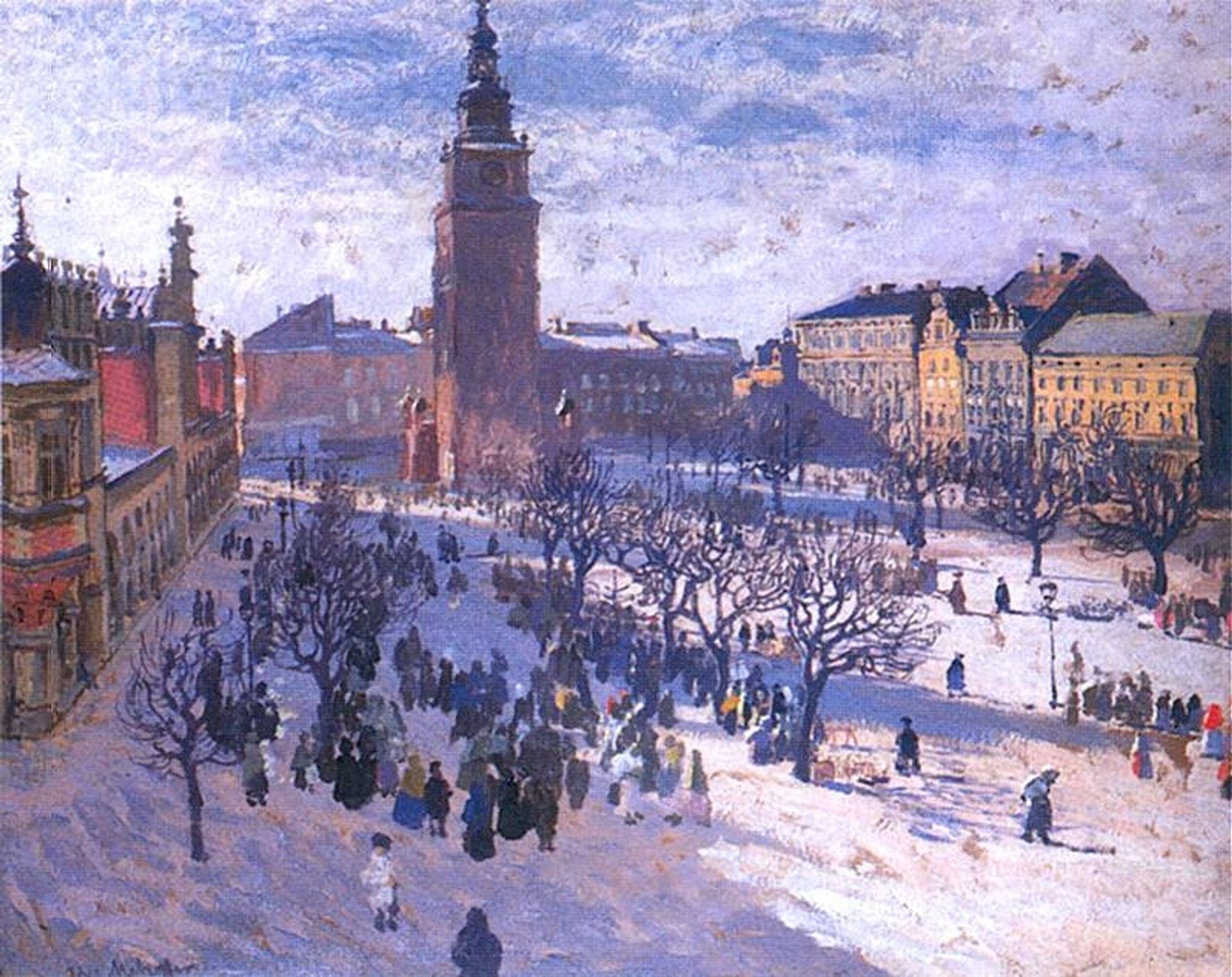 Market Square in Kraków by Józef Mehoffer