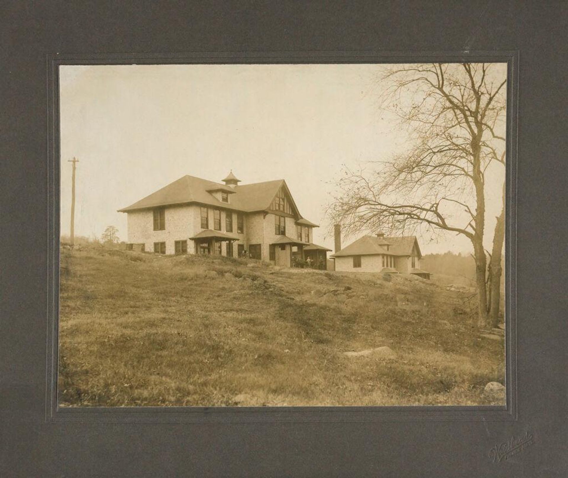 Defectives, Epileptics: United States. Massachusetts. Palmer. State Hospital for Epileptics: Farm Group #1 and 2 1906. by Woodhead Studio