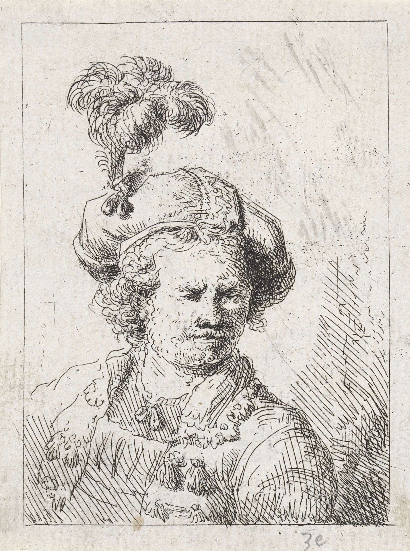 Mansbuste by Abraham van Strij