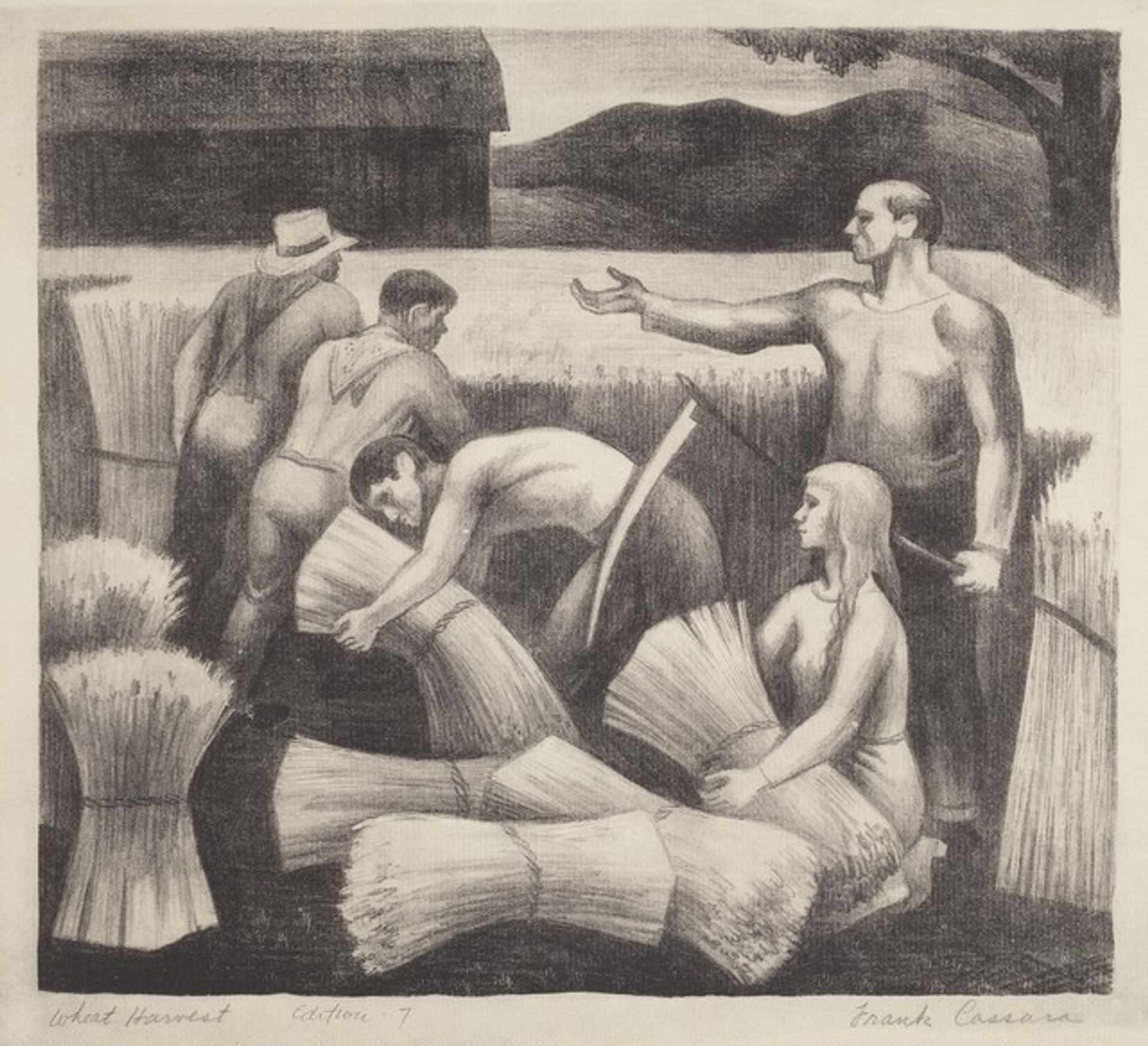 Wheat Harvest by Frank Cassara