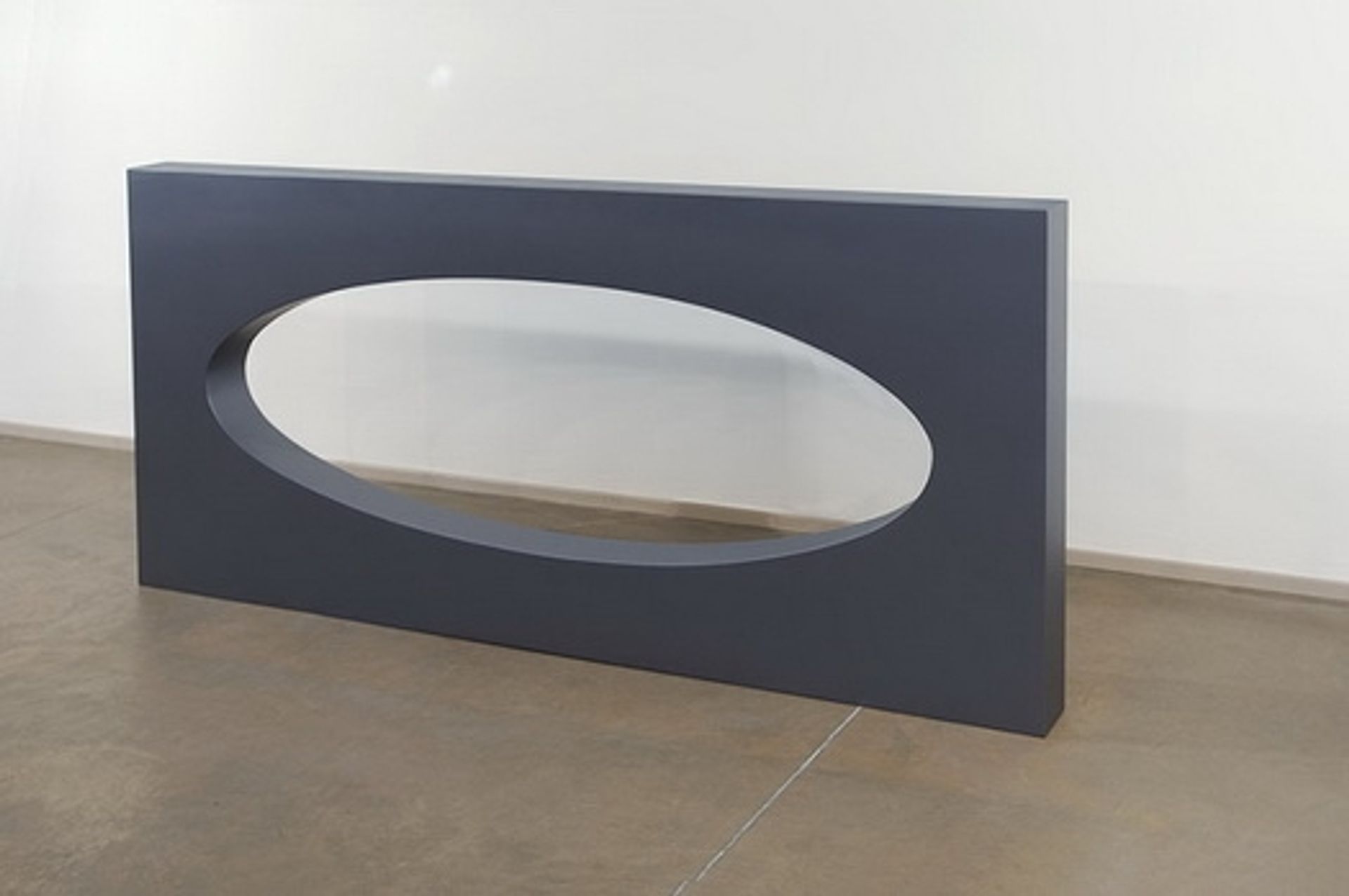 Metalliod Blue-Gray Without Oval Sculpture by Gianni Piacentino