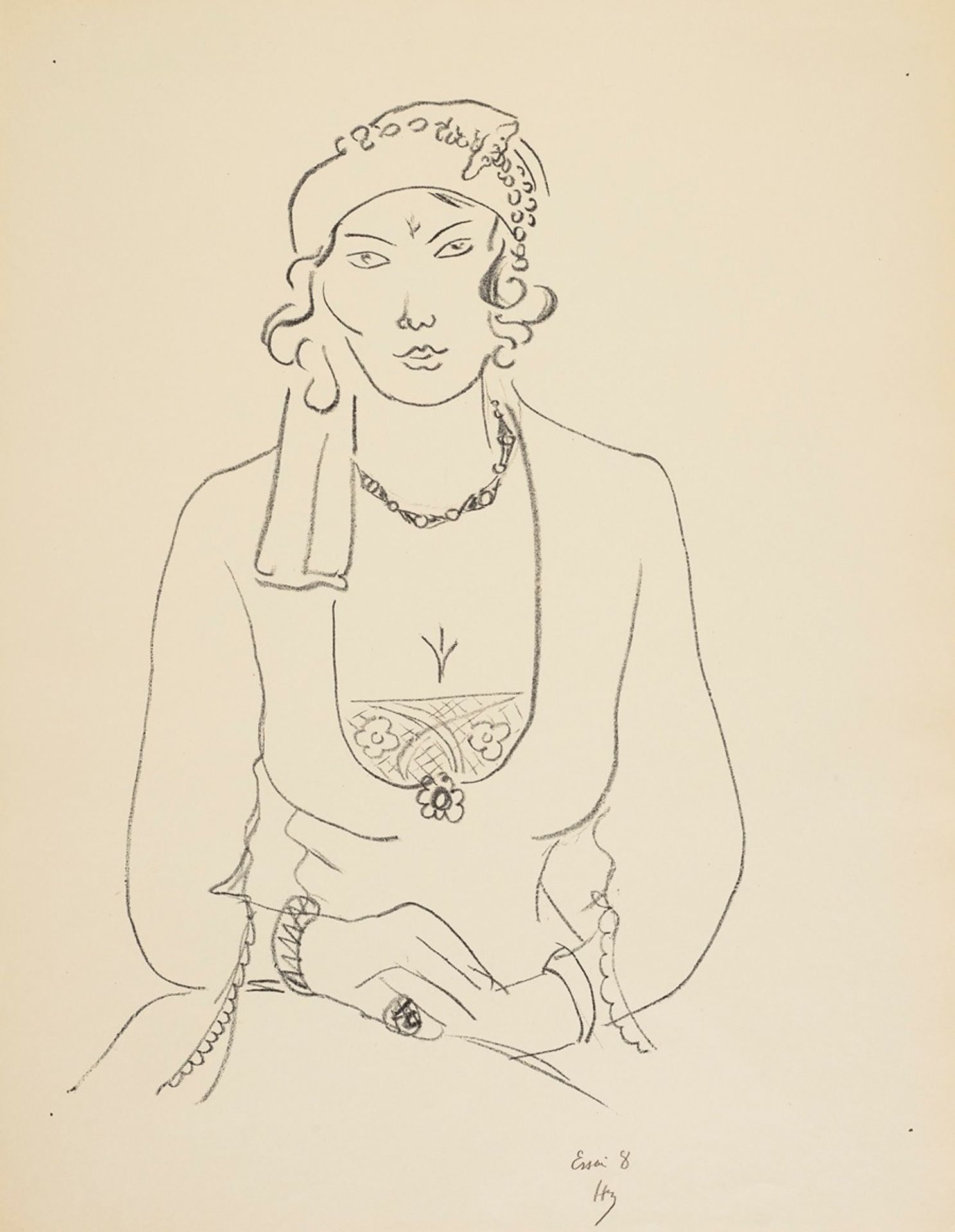 Persane à la croix trifoliée by Henri Matisse