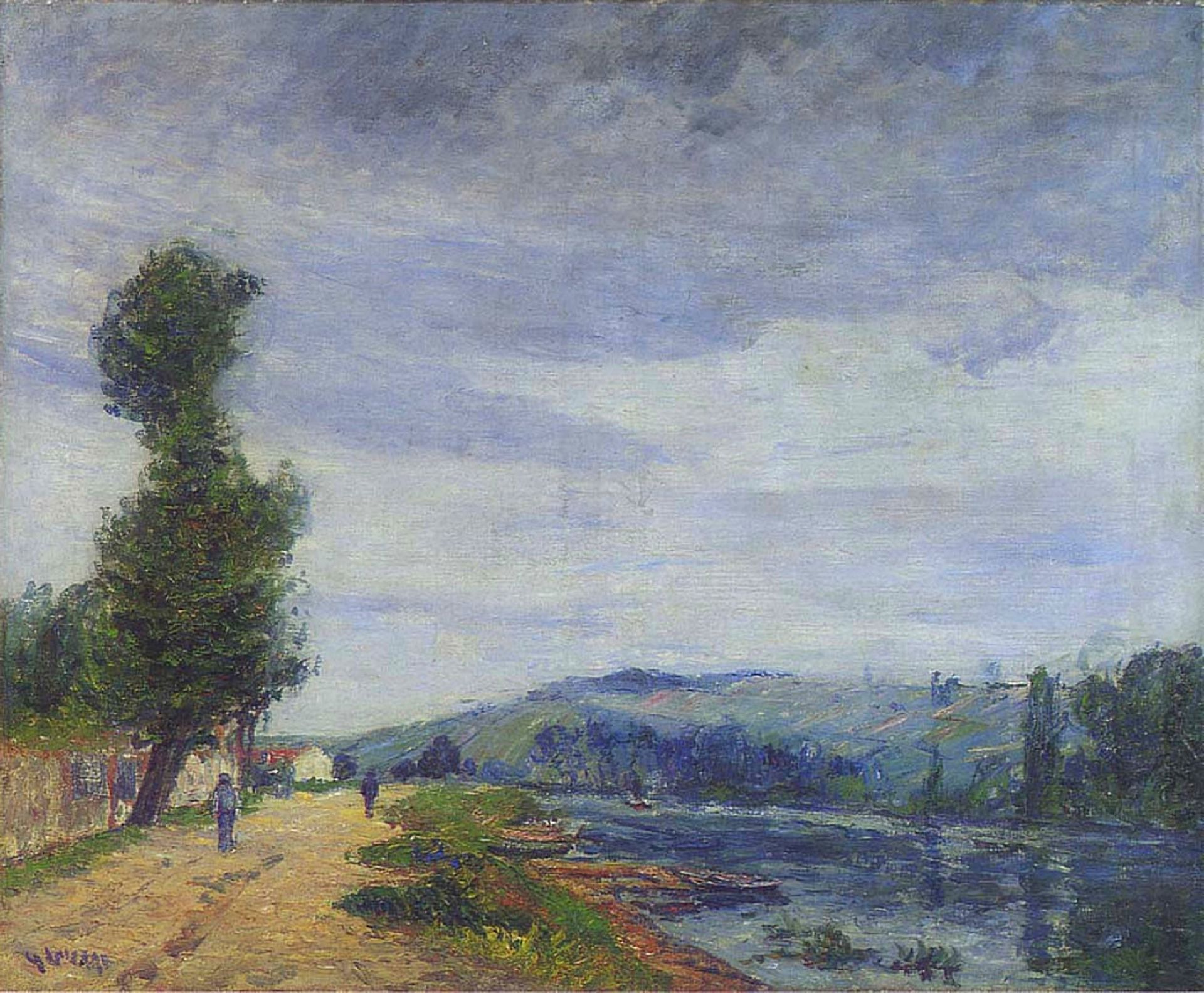 By the Seine   Stormy Weather by Gustave Loiseau