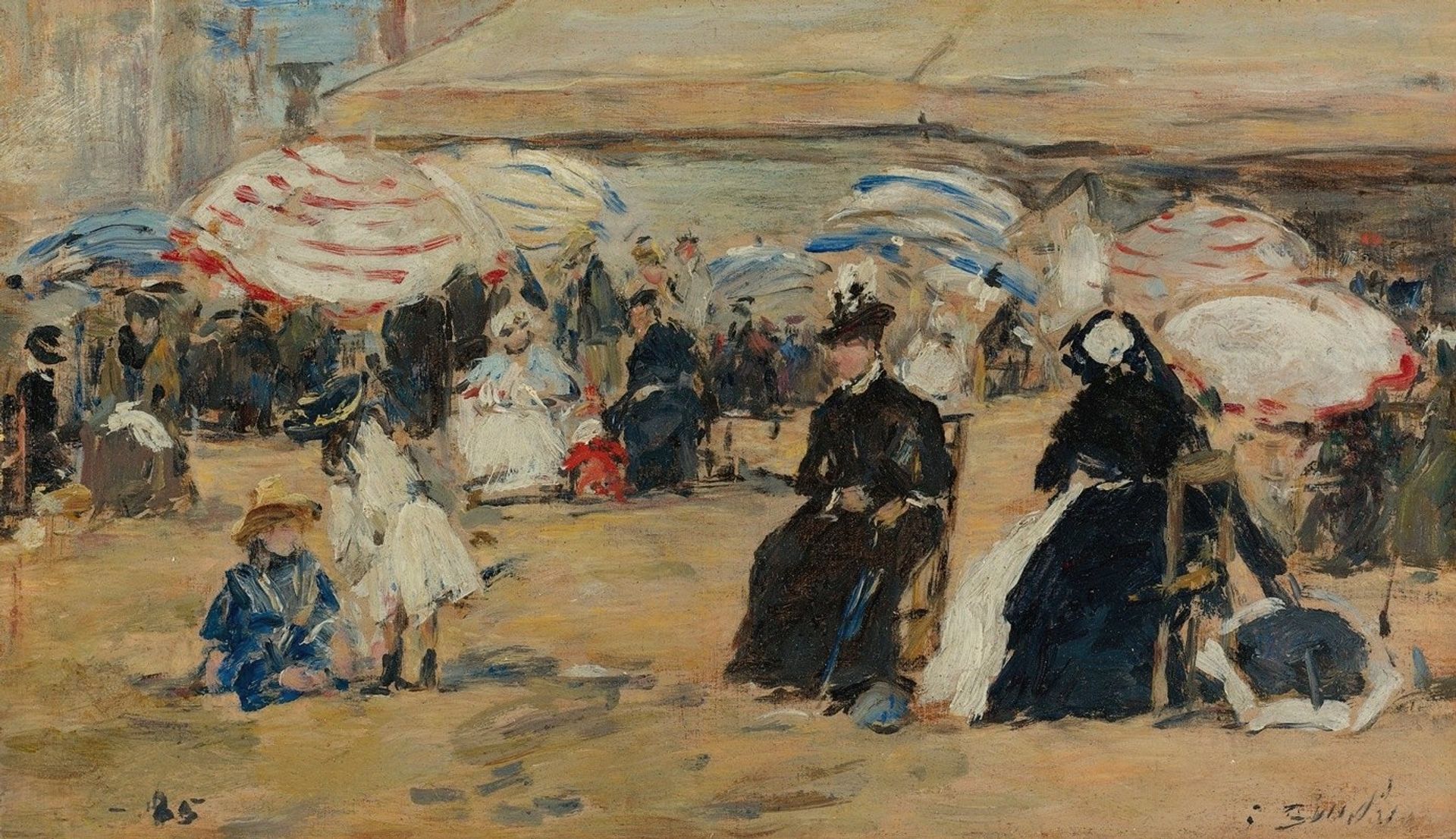 Trouville, La Nourrice by Eugène Boudin