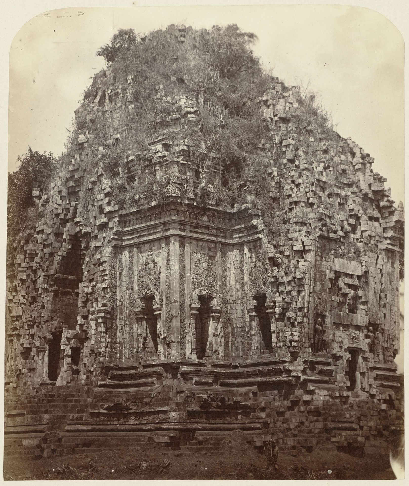 Candi Kalasan (Buddhist), general view from the northeast. Kalasan, Yogyakarta district, D.I. Yogyakarta province, 8th -9th century. by Isidore Kinsbergen