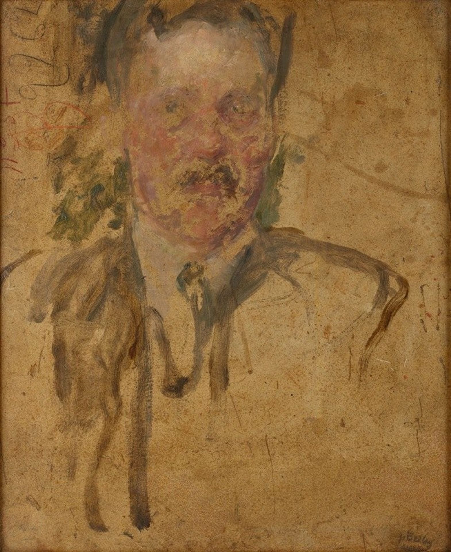 Sketch to the Portrait of Mr Beyley by Olga Boznanska