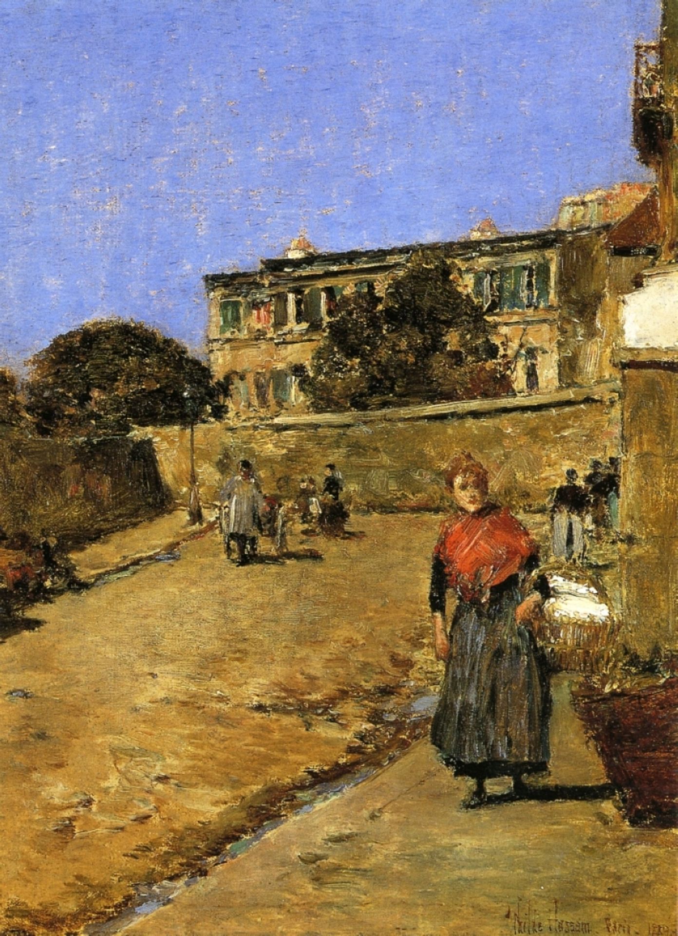 Street Scene, Montmartre by Childe Hassam