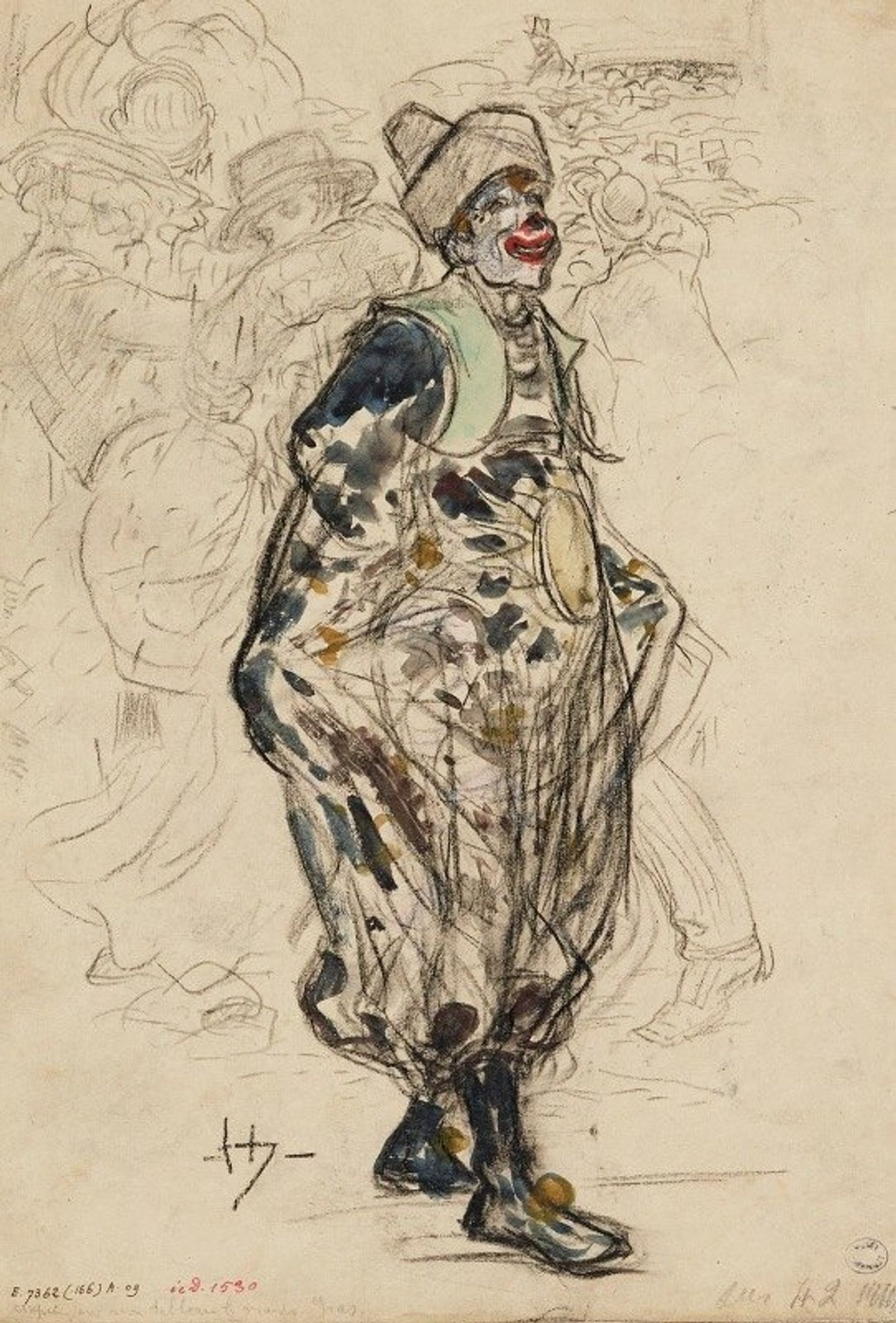 Clown dans la rue, un jour de mardi-gras by Frédéric Houbron