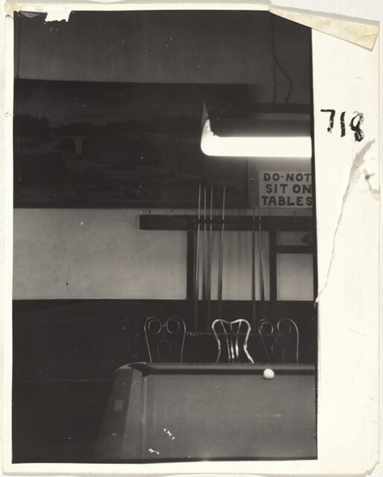 Pool hall--Wyoming by Robert Frank