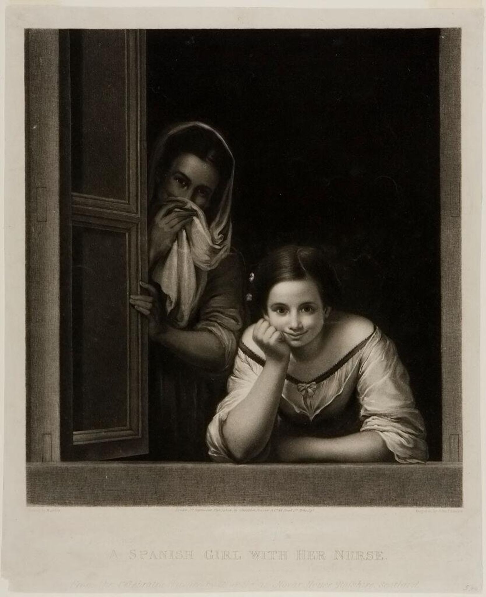 Spanish Girl with Her Nurse by John Bromley