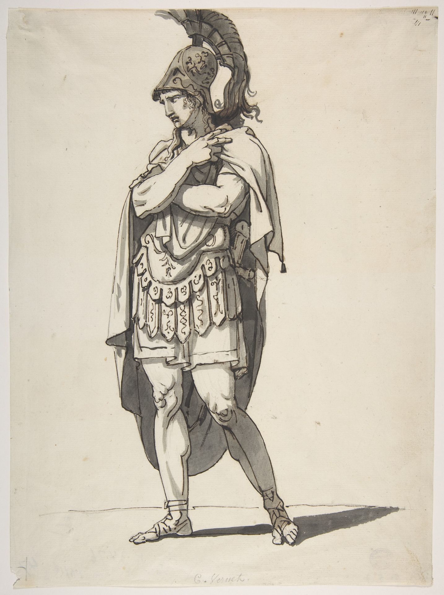 Standing Warrior by Bartolomeo Pinelli
