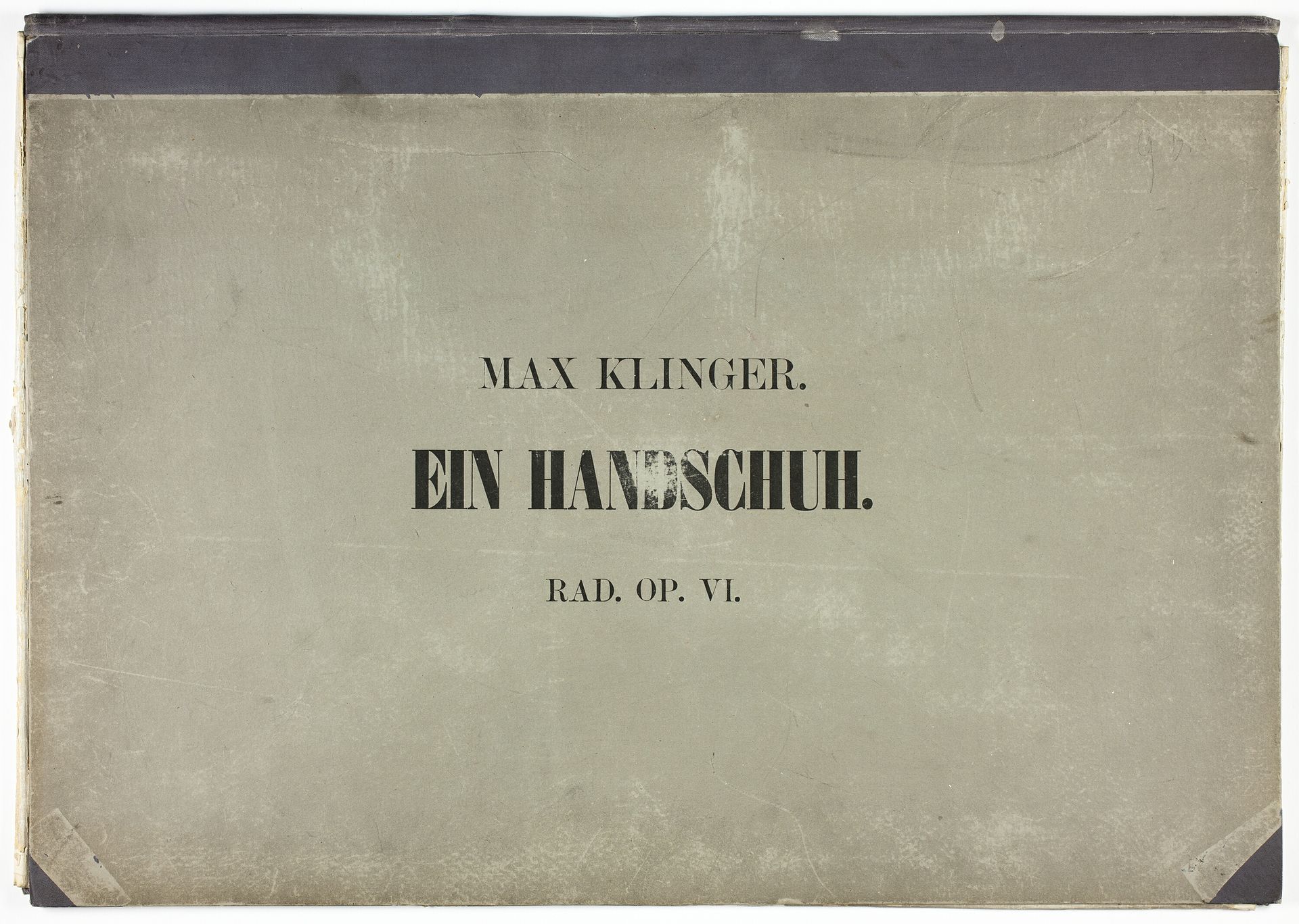 Portfolio Cover to A Glove by Max Klinger