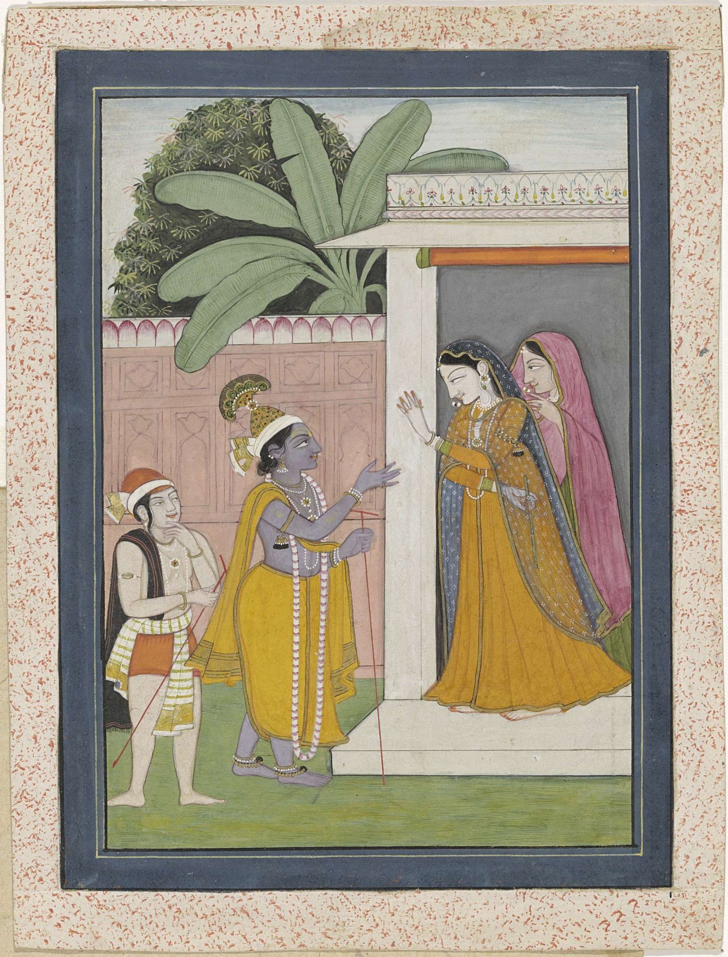 Radha geeft Krishna zijn fluit niet terug by Chajju