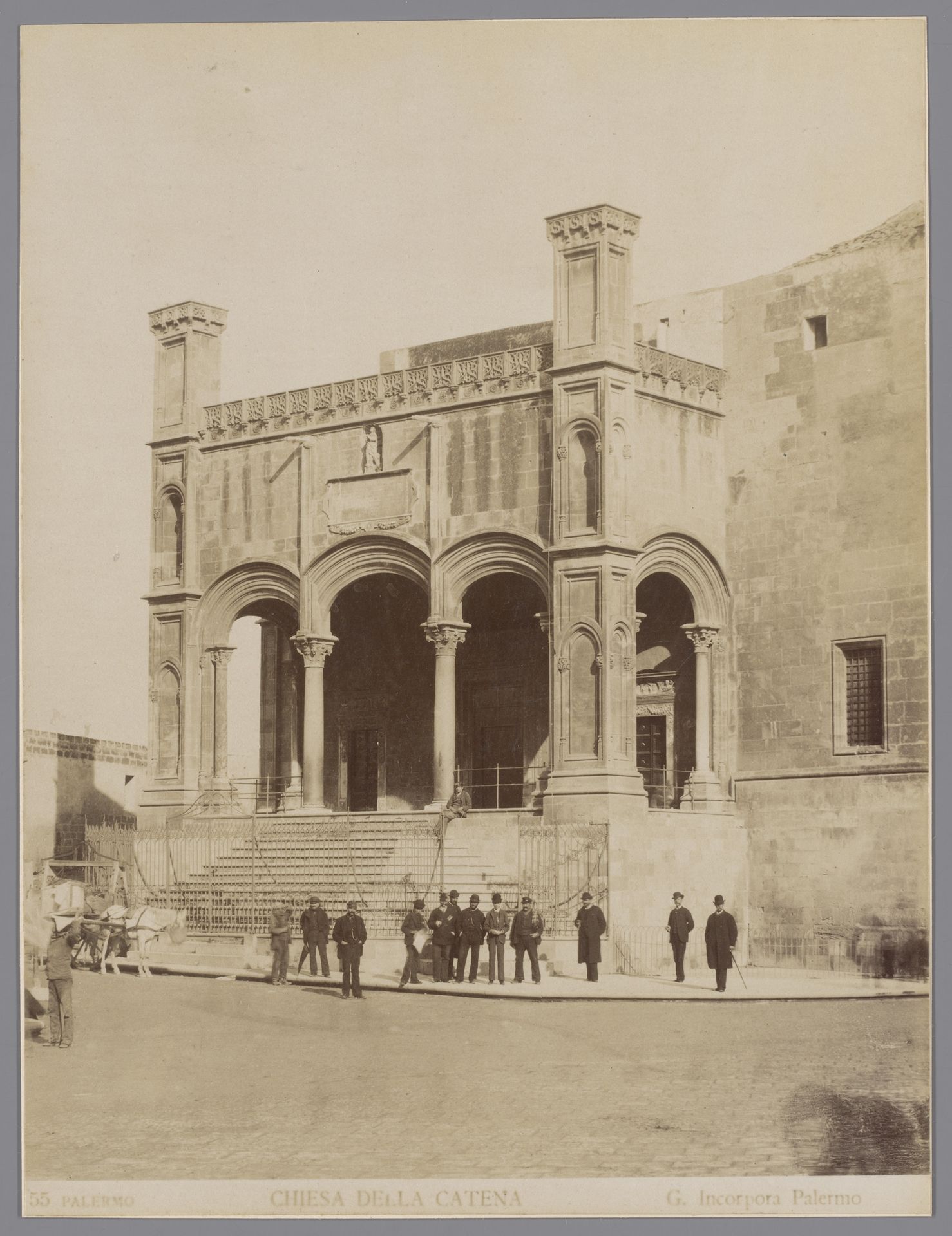 Gezicht op de Santa Maria della Catena in Palermo by Giuseppe Incorpora