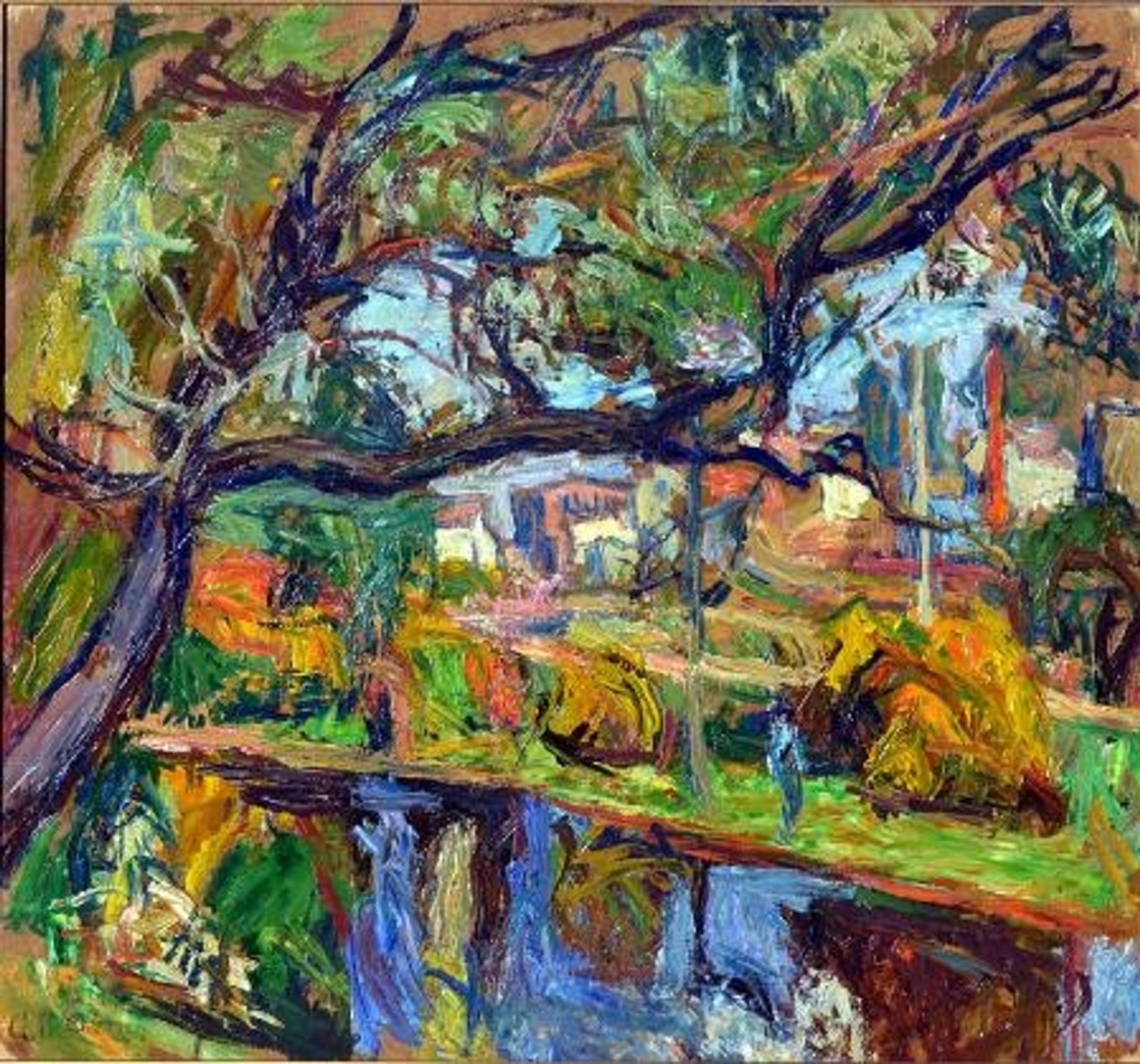 Village Landscape by Abraham Manievich