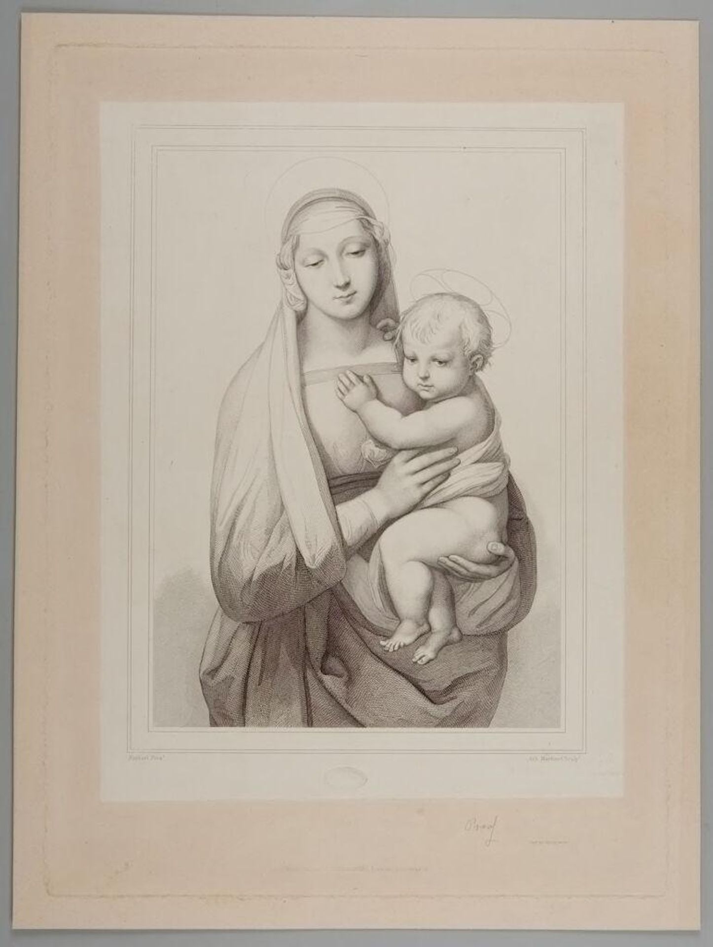 The Madonna of the Grand Duke by Achille Louis Martinet
