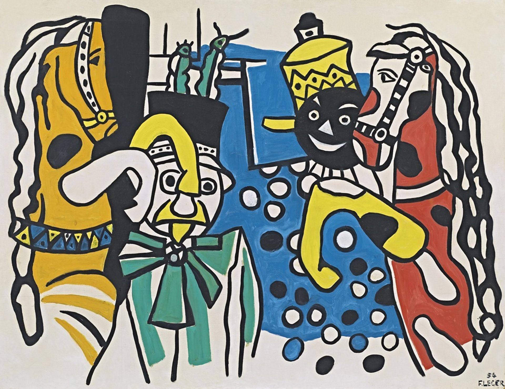 Clowns et chevaux by Fernand Léger
