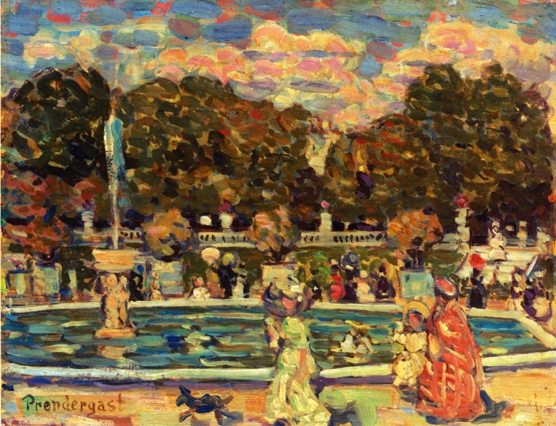 Luxembourg Gardens by Maurice Prendergast
