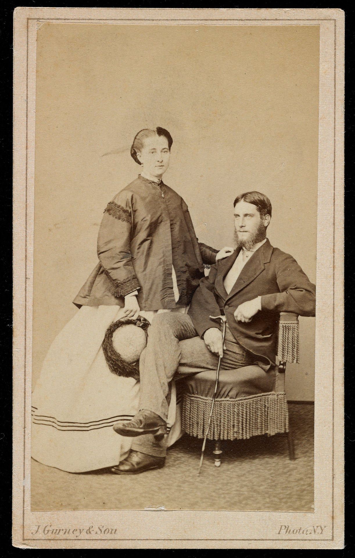 Untitled [portrait of an unidentified man and woman] by Jeremiah Gurney
