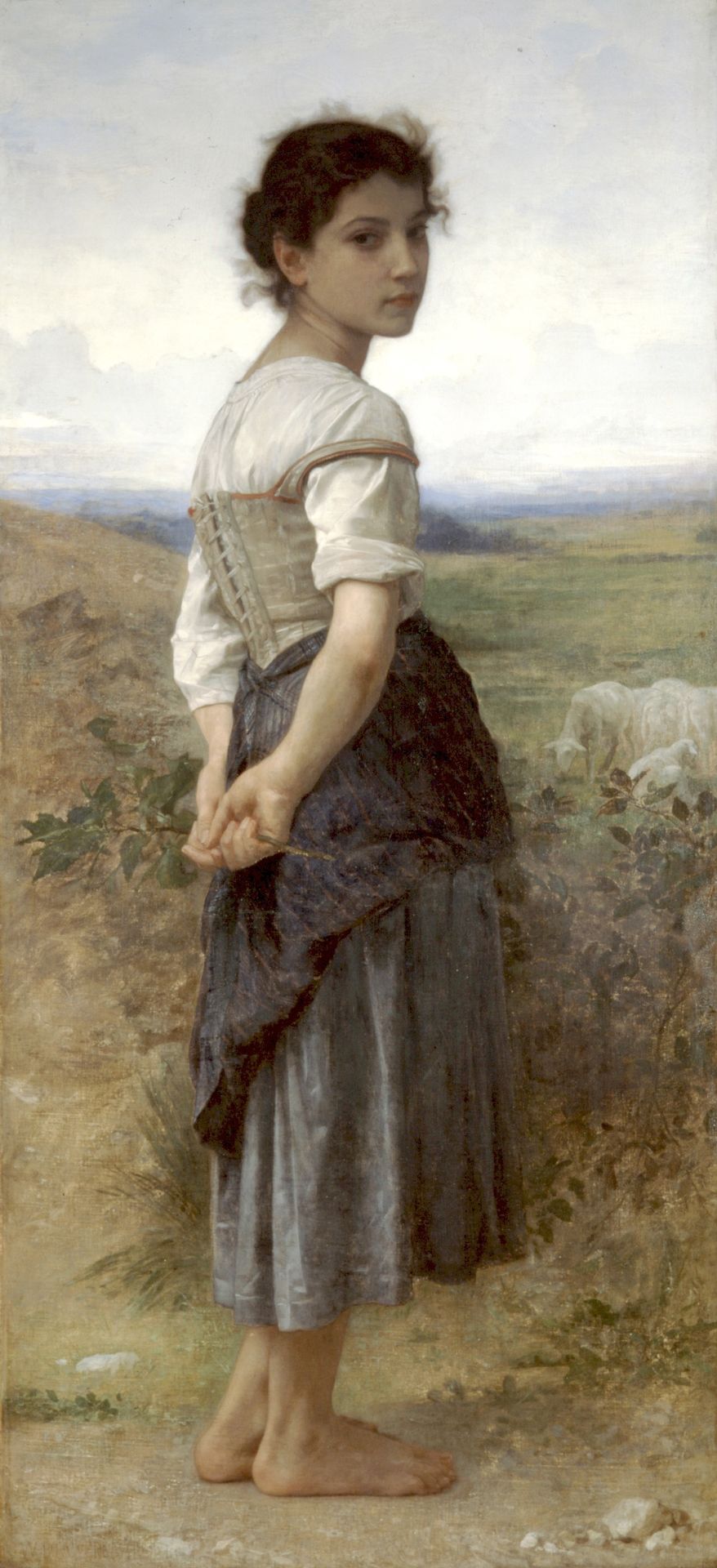 The Young Shepherdess by William Bouguereau
