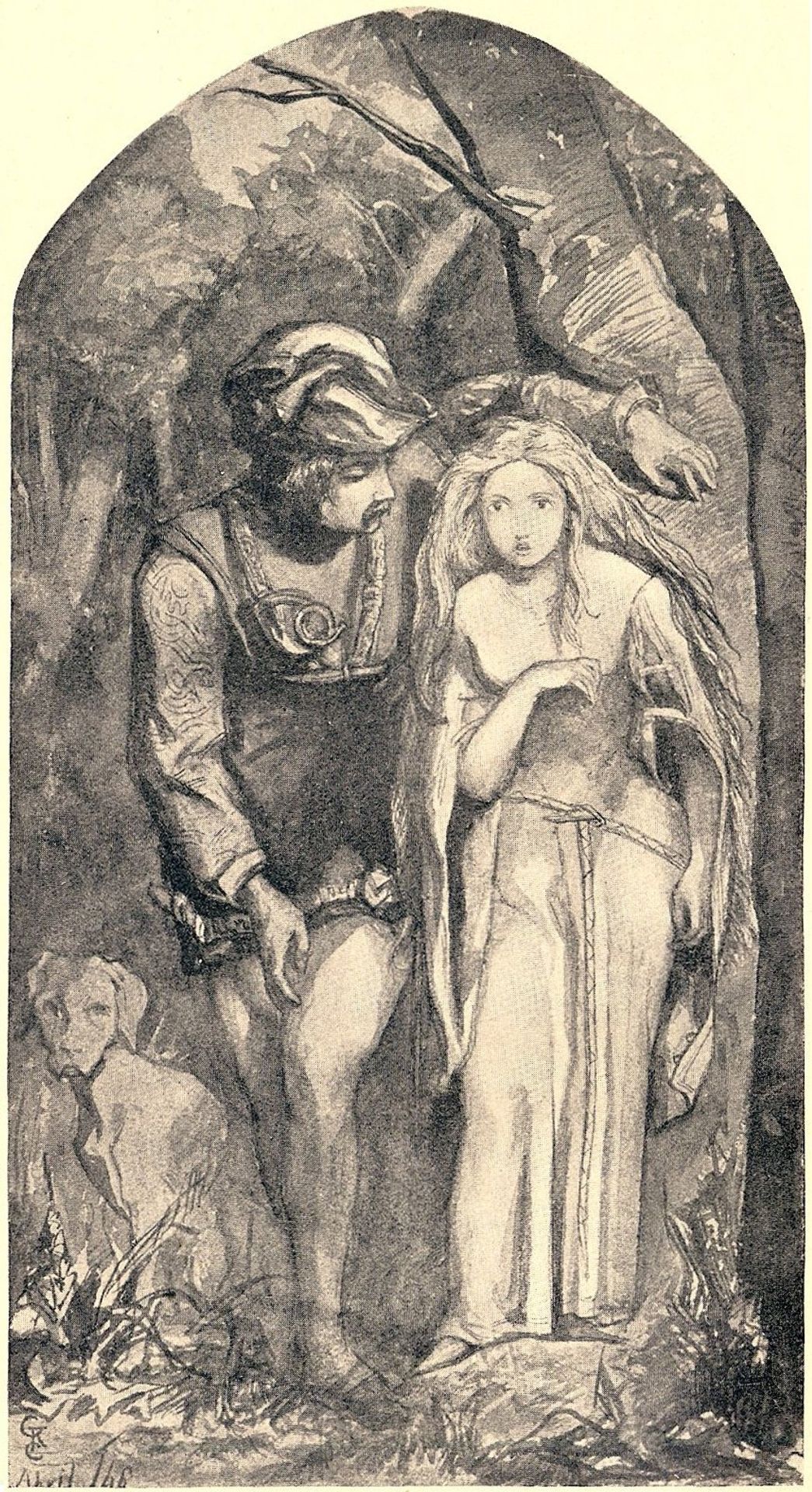 The Beautiful Lady Without goods by Dante Gabriel Rossetti