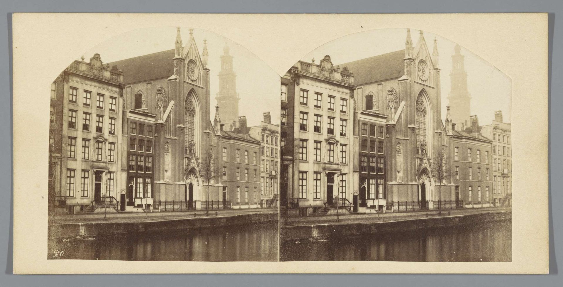 Keizersgracht en Onze-Lieve-Vrouwekerk, Amsterdam by Pieter Oosterhuis