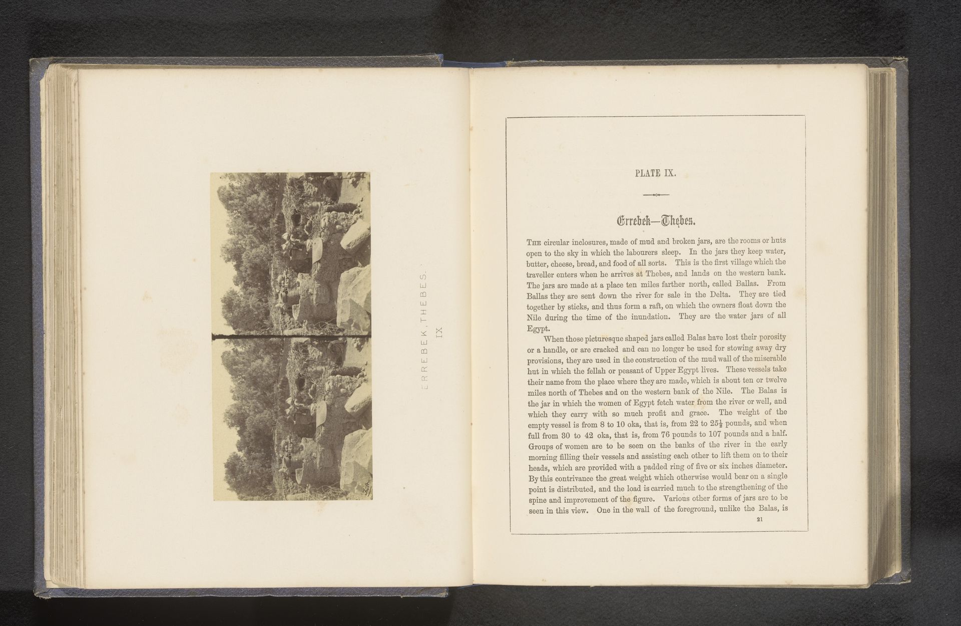 Tempel te Thebe by Francis Frith