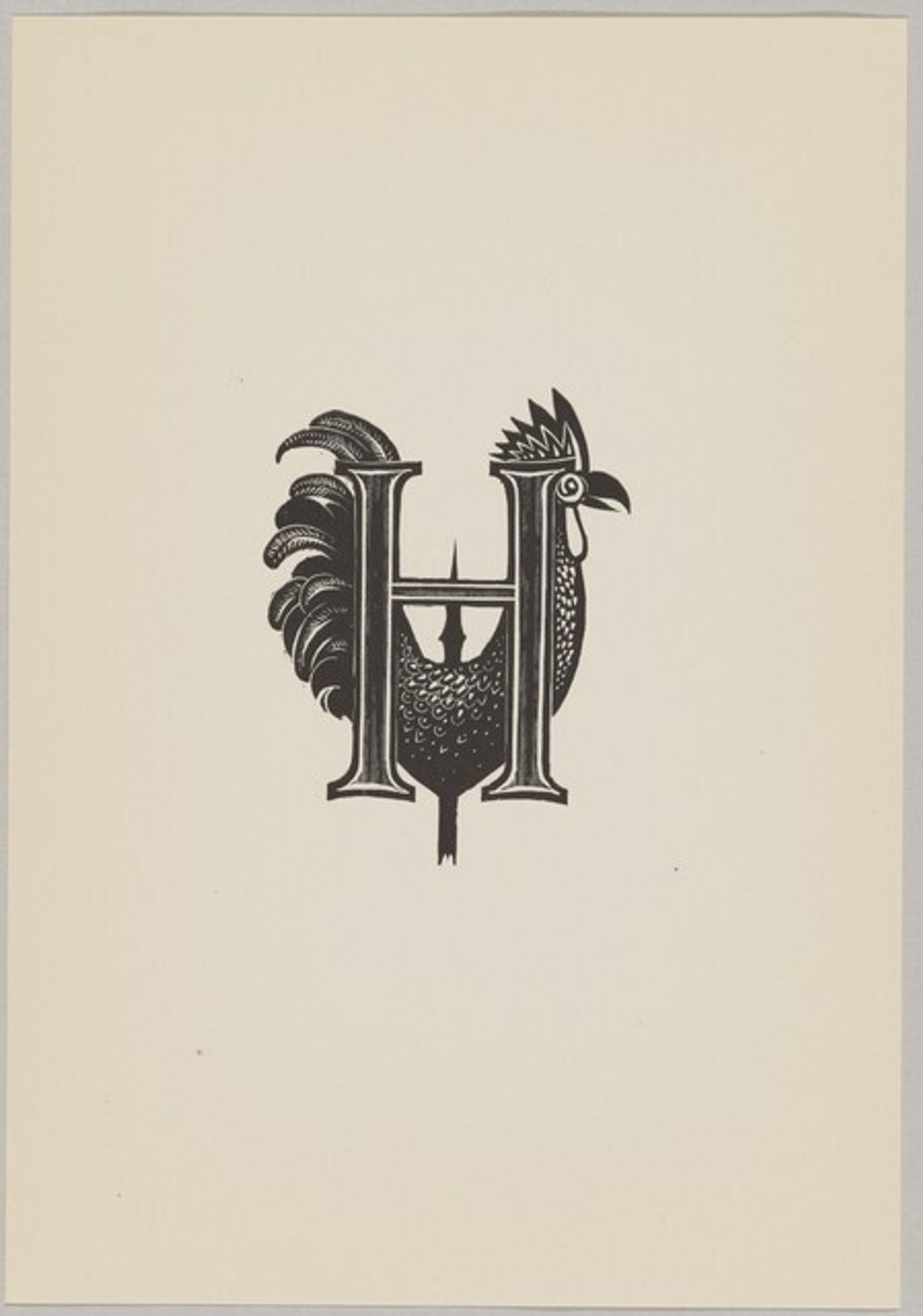 Letter "H" by Hans Marinus van Dokkum