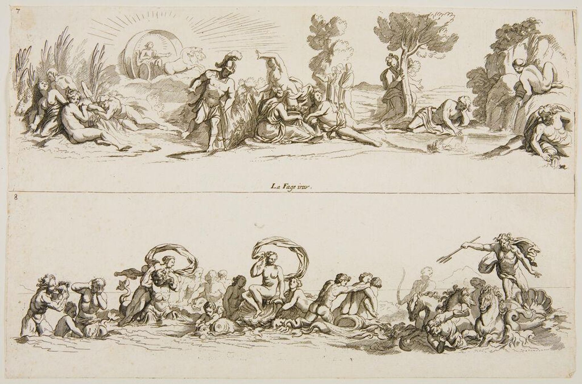 Frieze by Johann Ulrich Kraus