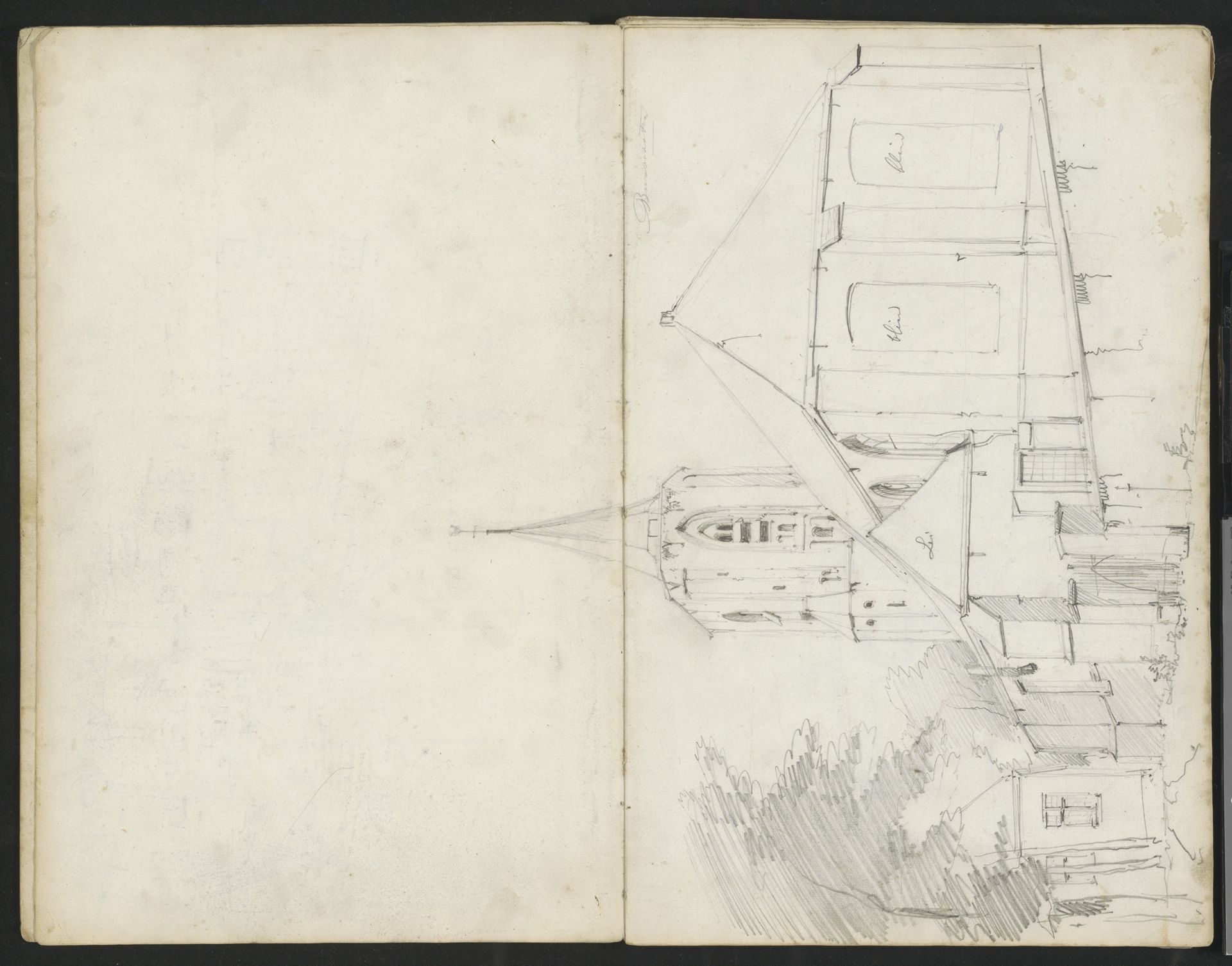 Catharinakerk te Bunschoten by Willem Koekkoek