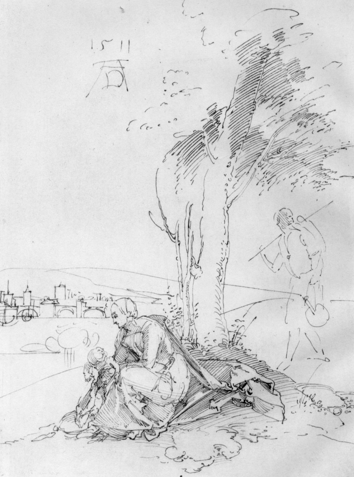Rest on the Flight by Albrecht Durer