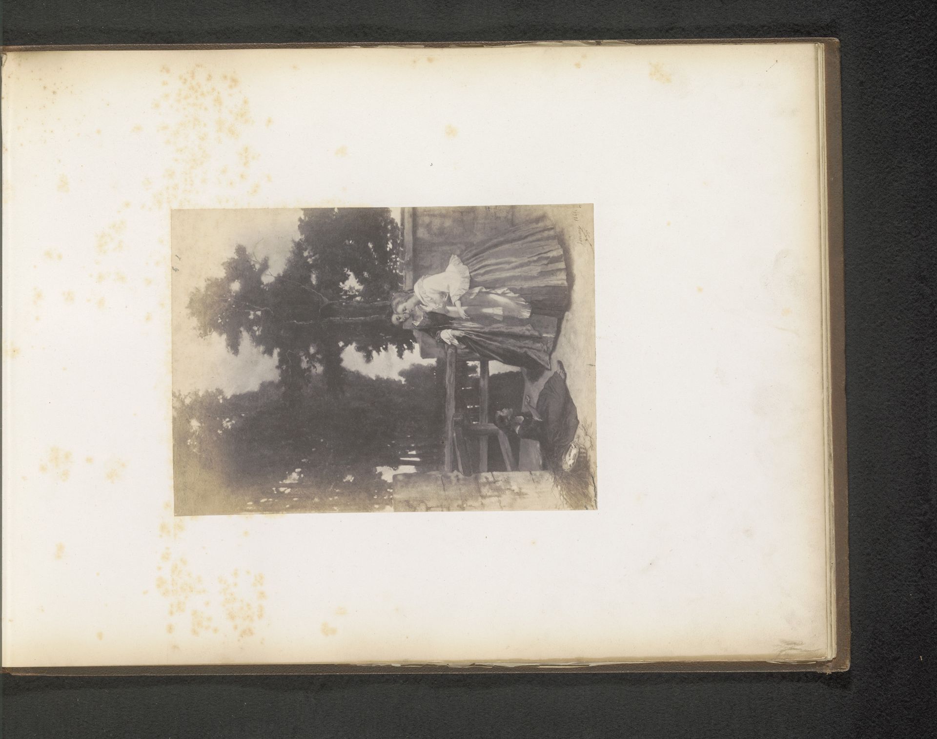 Fotoreproductie van L'Aumone van Auguste Serrure by Anonymous
