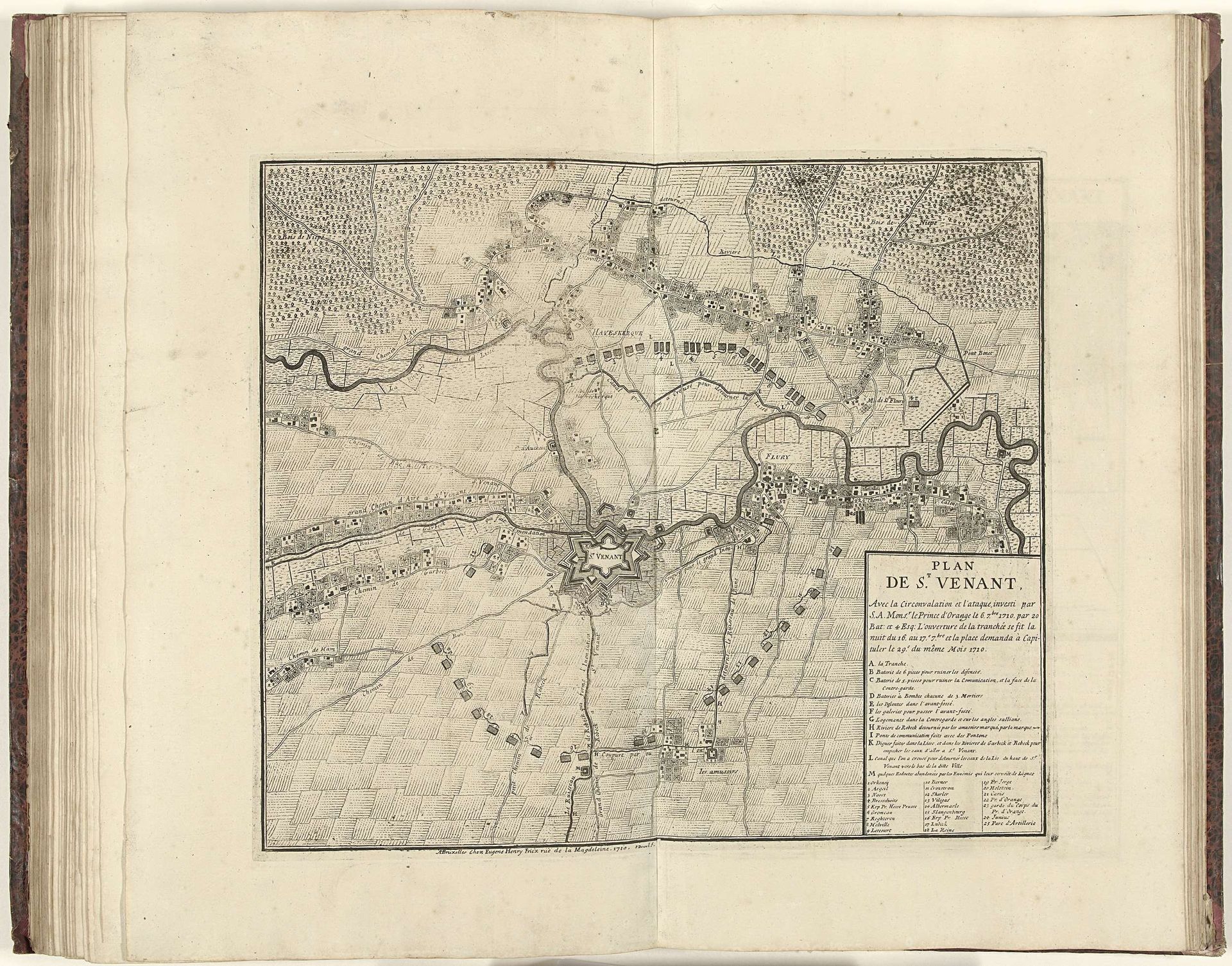 Beleg van Saint-Venant, 1710 by Pieter Devel