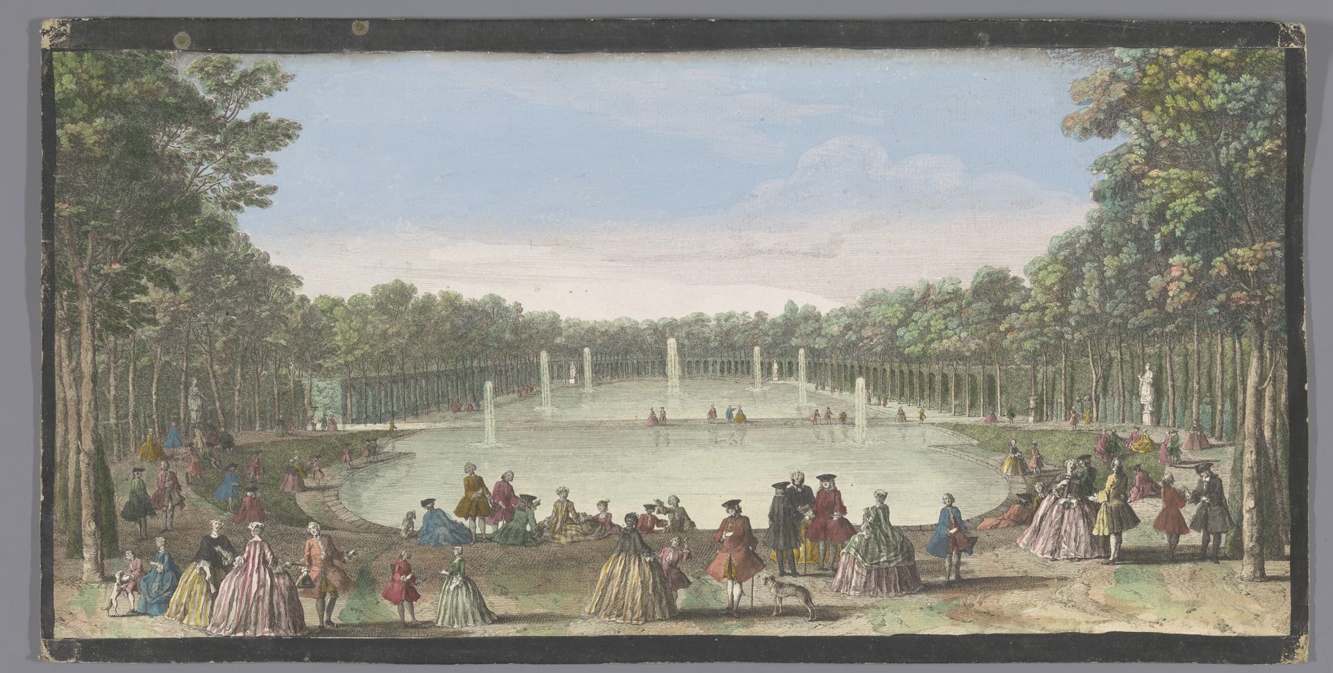 Gezicht op het Île Royale in de Tuin van Versailles by Anonymous