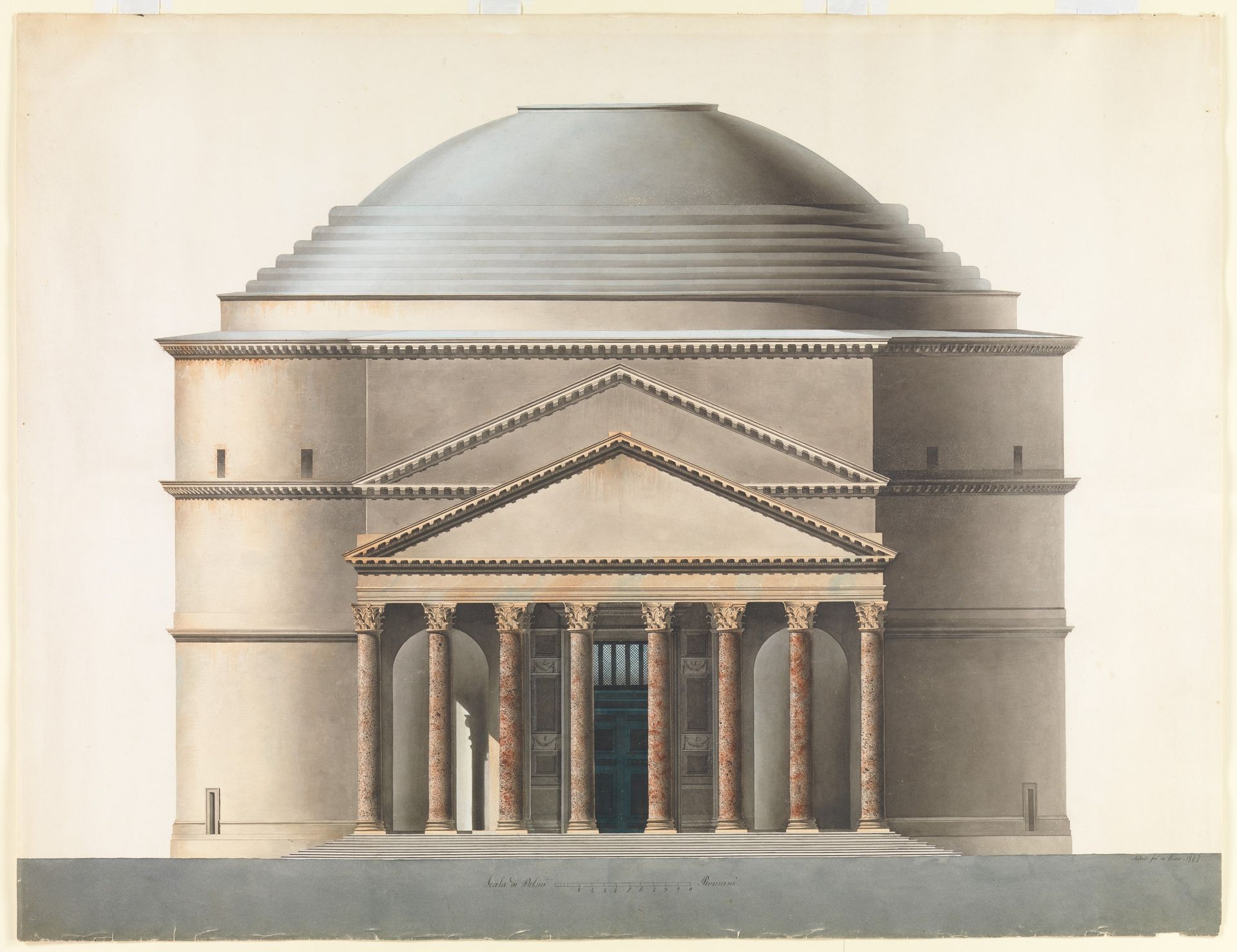Architectural Project based on the Pantheon by Ahlsned