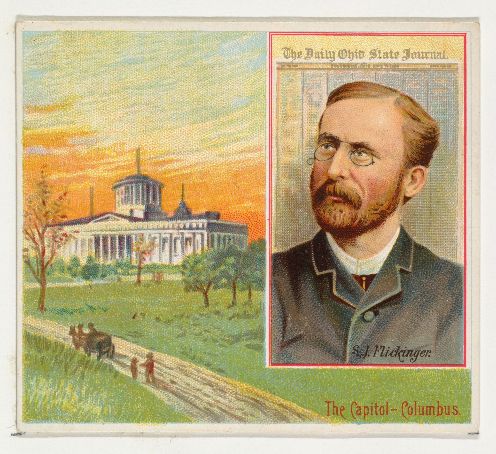 S.J. Flickinger, The Columbus Daily Ohio State Journal, from the American Editors series (N35) for Allen & Ginter Cigarettes by Allen & Ginter