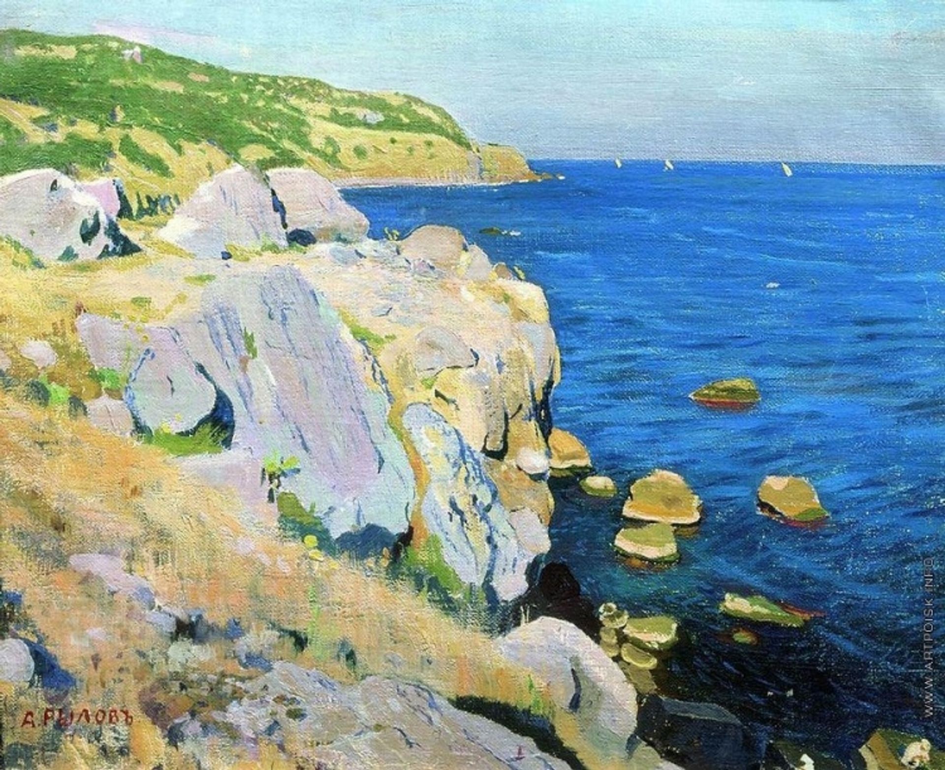 Rocks in Kukeneiz by Arkady Rylov